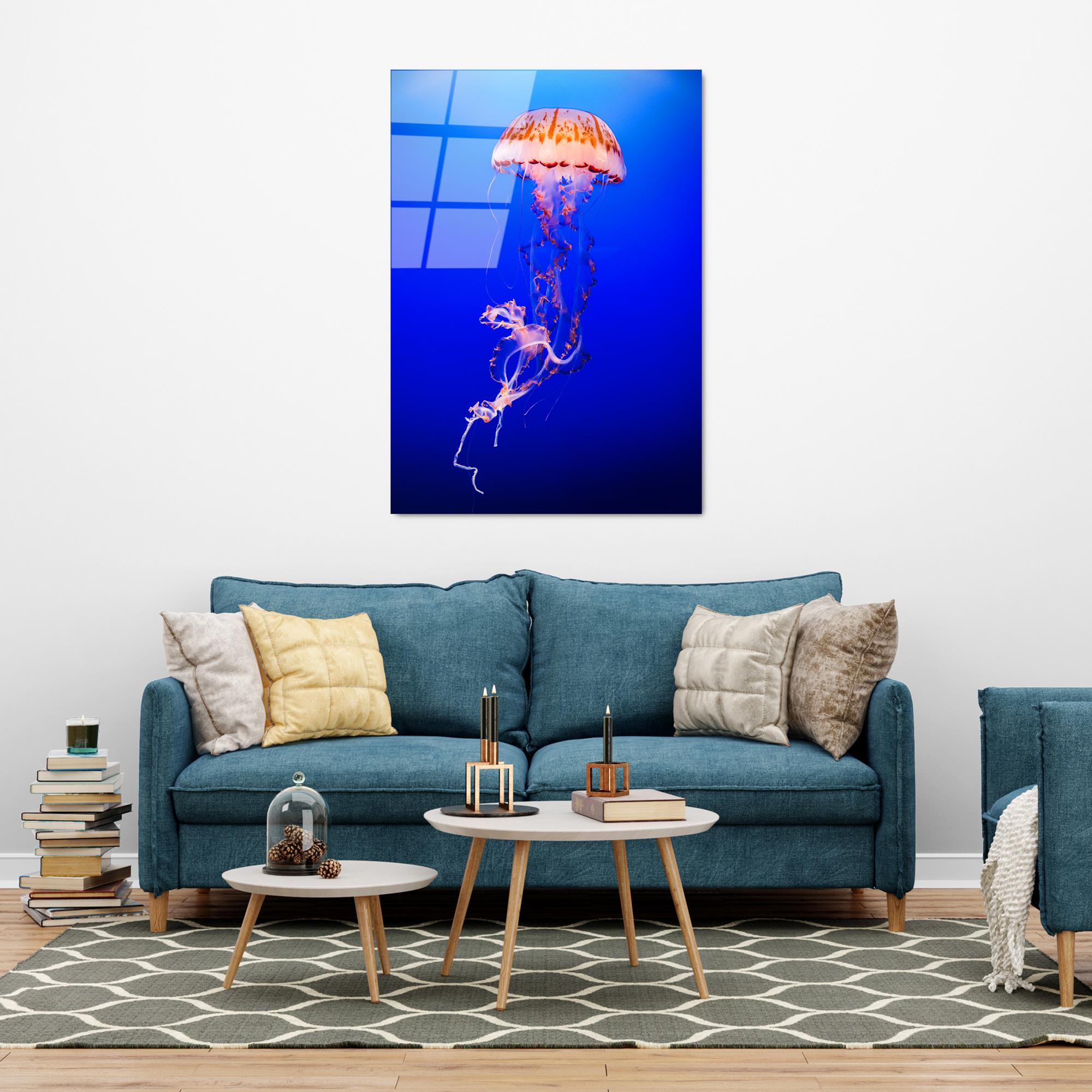 UV-154 Baskılı Cam Dikdörtgen Duvar Tablosu | ByLamp