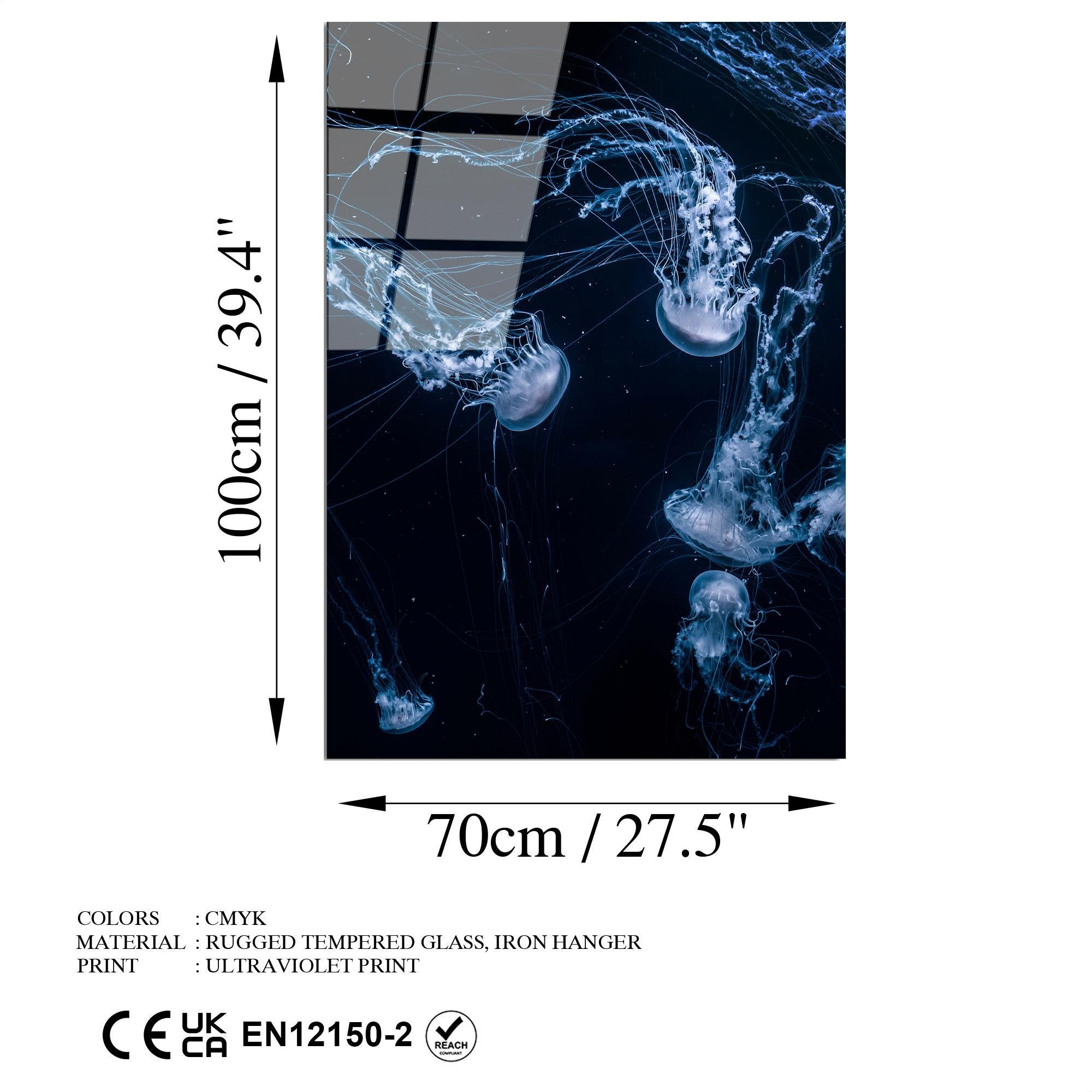 UV-155 Baskılı Cam Dikdörtgen Duvar Tablosu | ByLamp