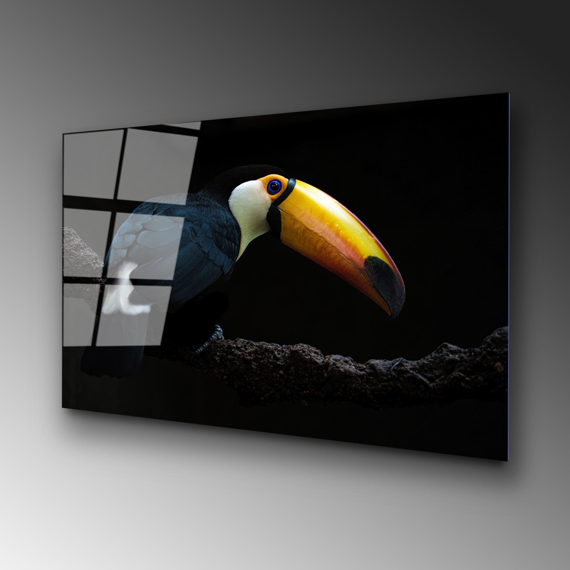 UV-156 Baskılı Cam Dikdörtgen Duvar Tablosu | ByLamp