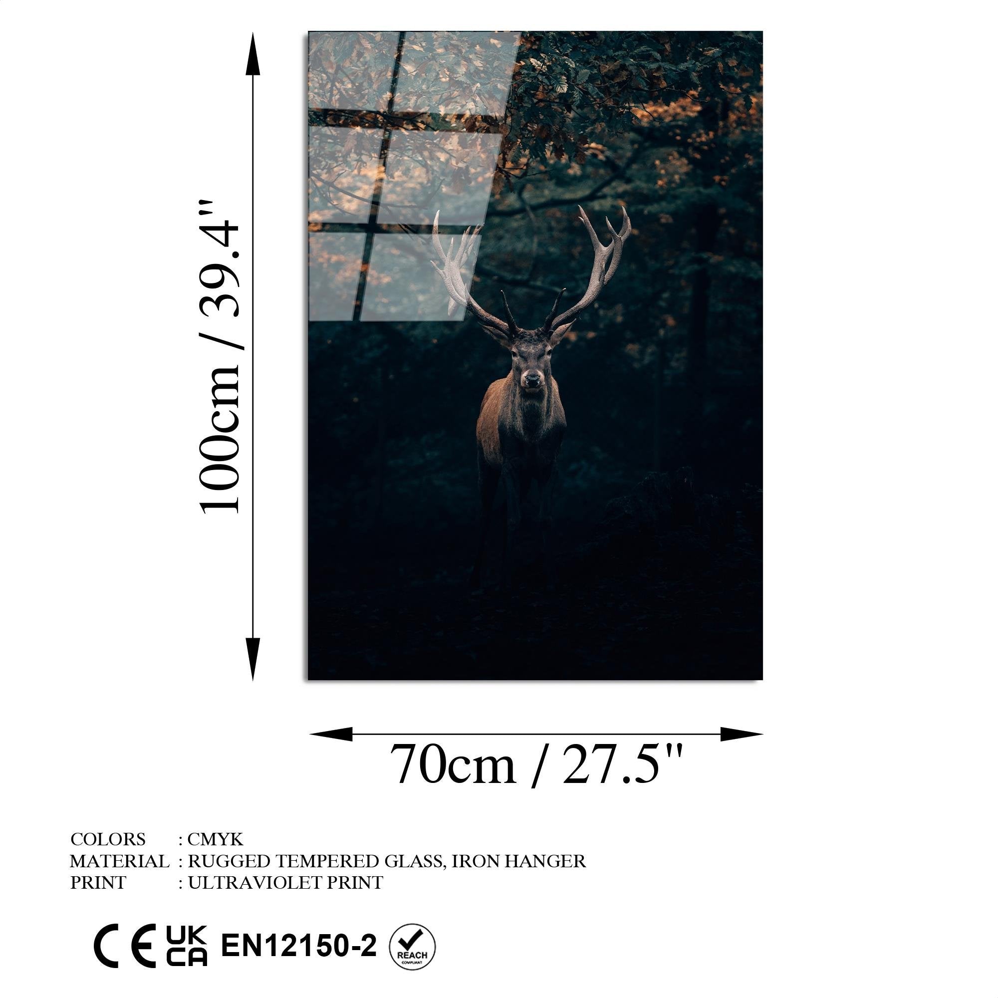 UV-157 Baskılı Cam Dikdörtgen Duvar Tablosu | ByLamp