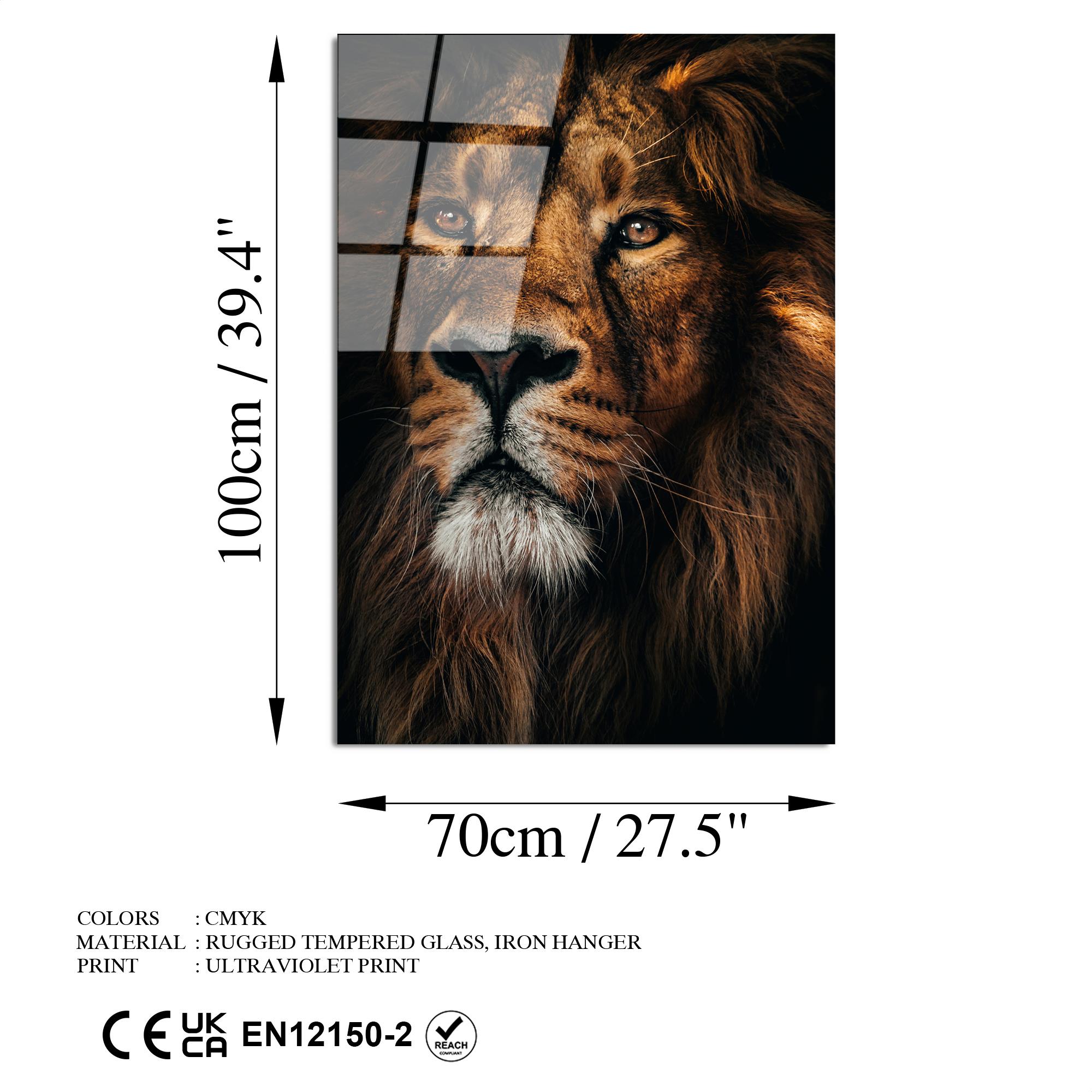 UV-159 Baskılı Cam Dikdörtgen Duvar Tablosu | ByLamp