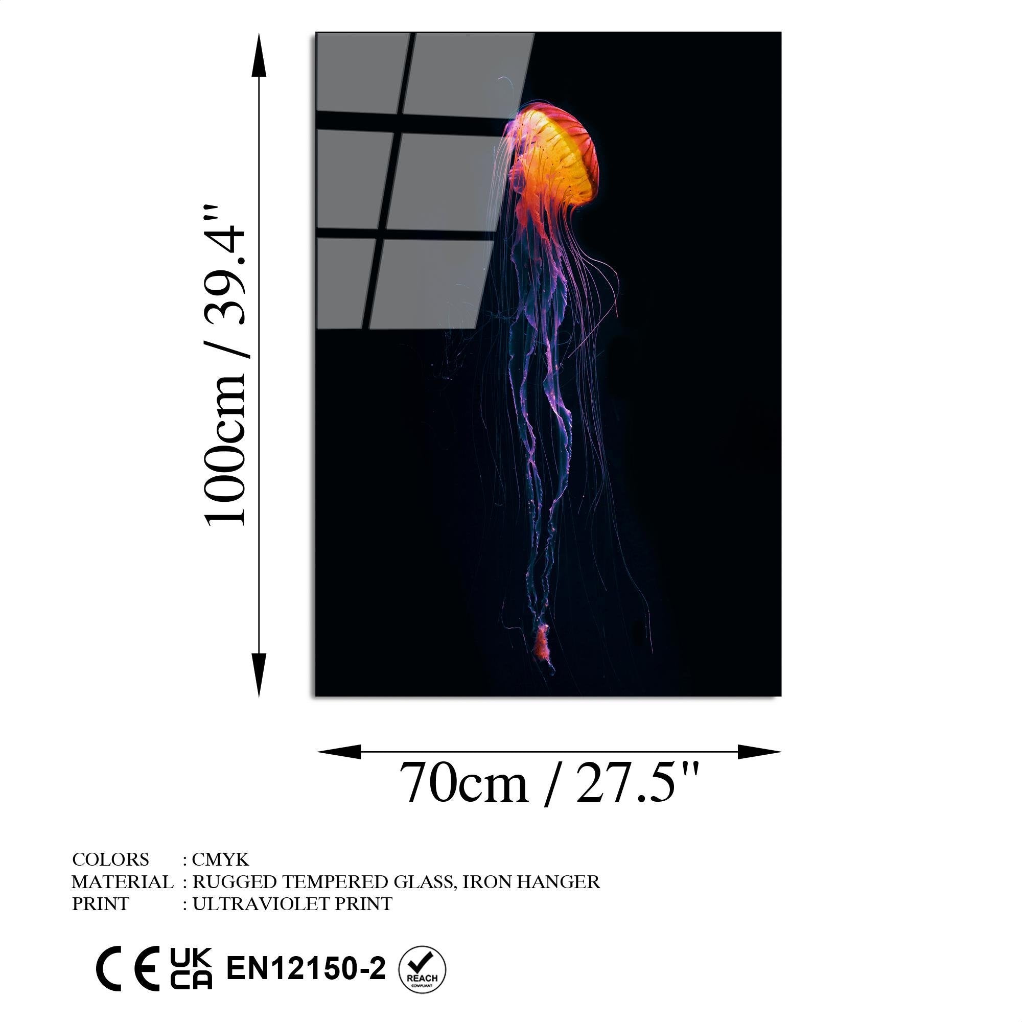 UV-163 Baskılı Cam Dikdörtgen Duvar Tablosu | ByLamp