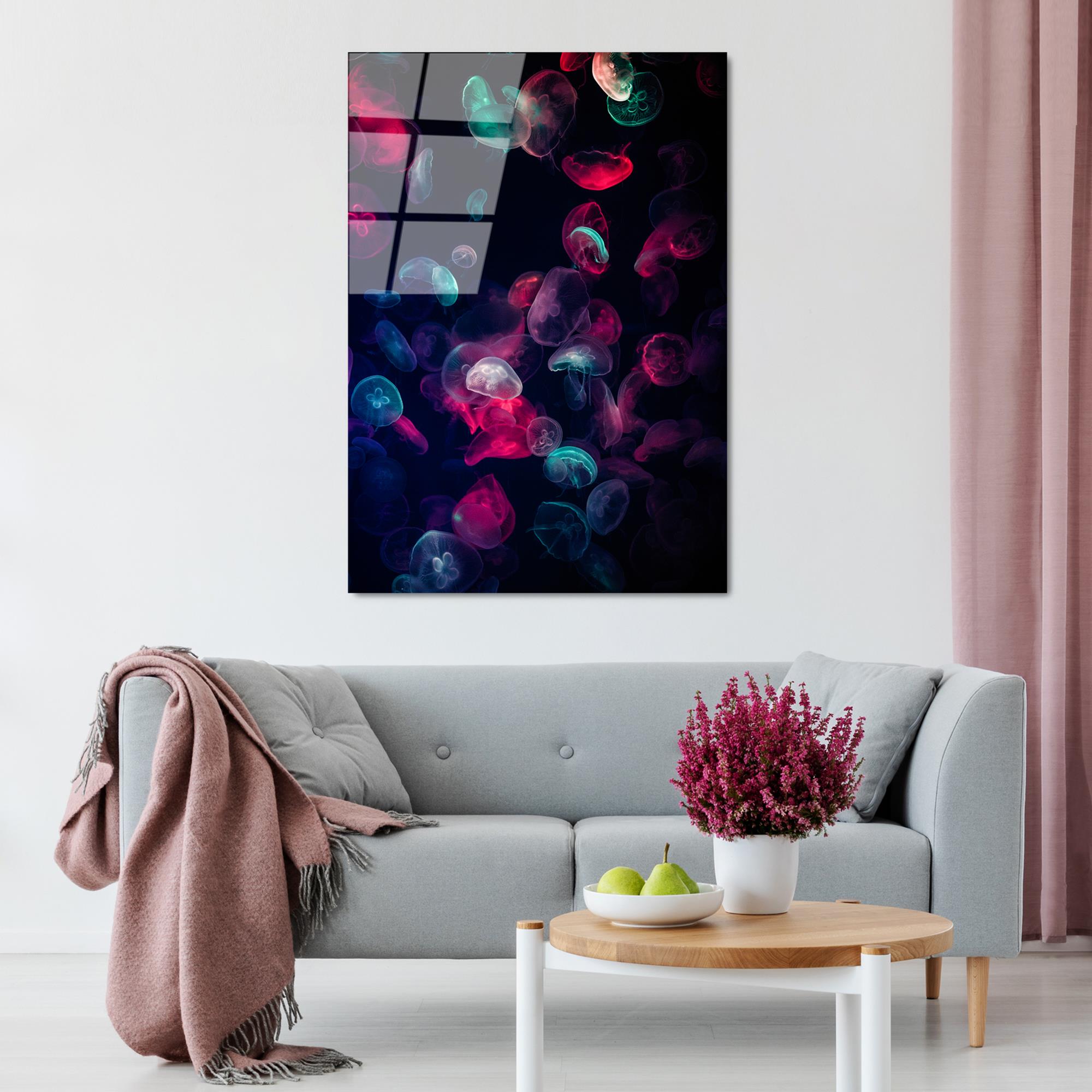 UV-164 Baskılı Cam Dikdörtgen Duvar Tablosu | ByLamp