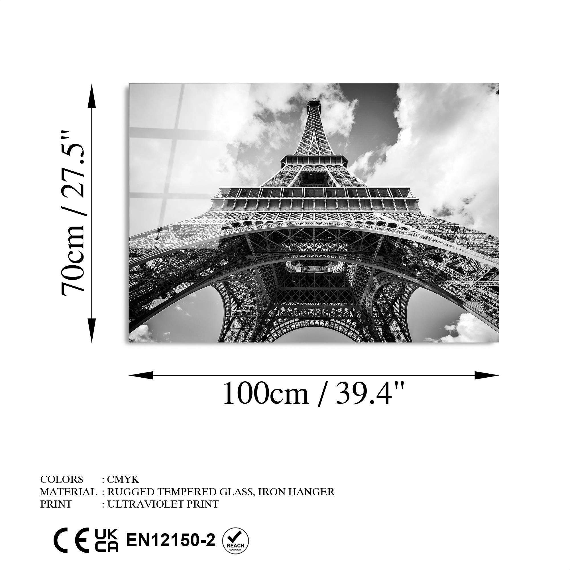 UV-169 Baskılı Cam Dikdörtgen Duvar Tablosu | ByLamp