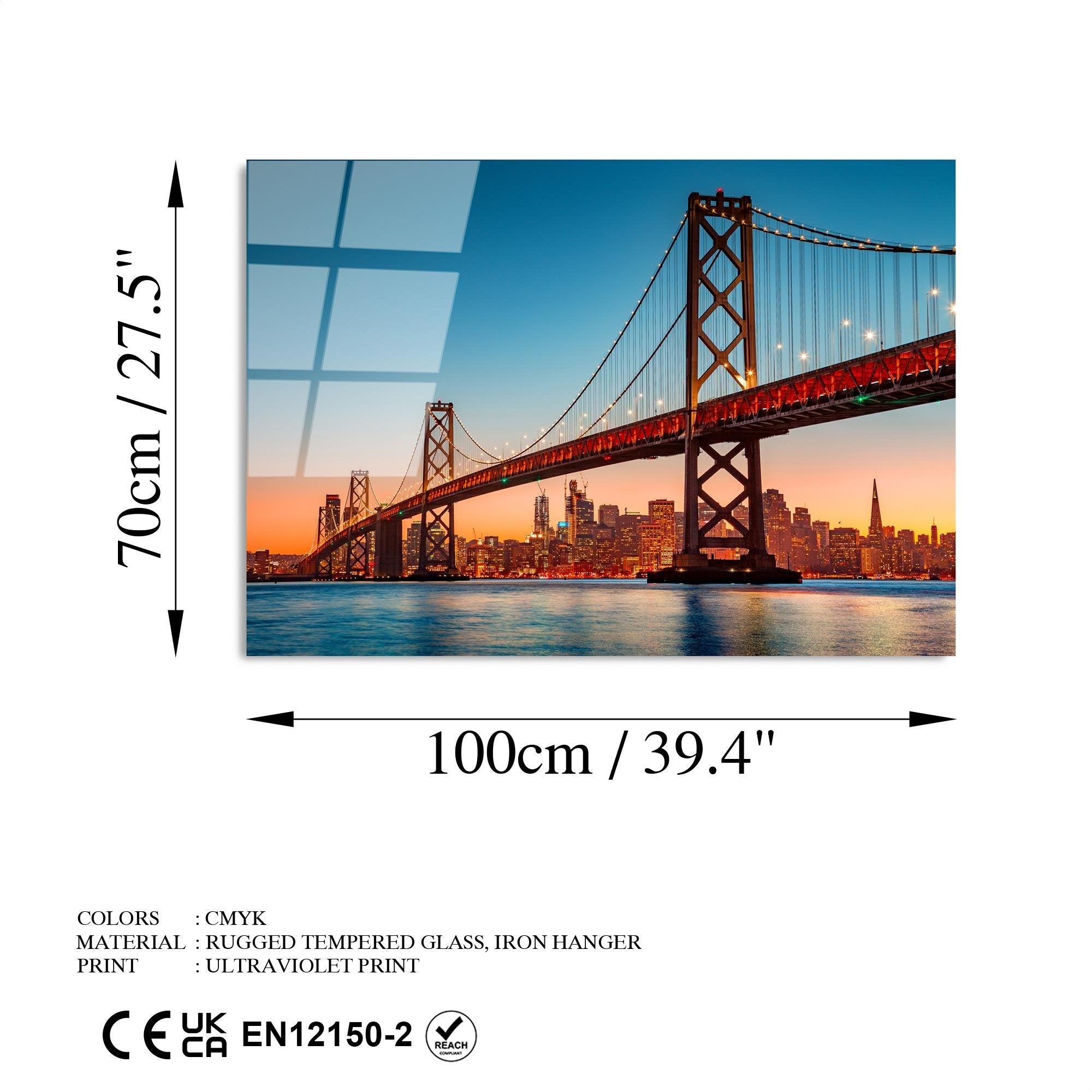 UV-170 Baskılı Cam Dikdörtgen Duvar Tablosu | ByLamp