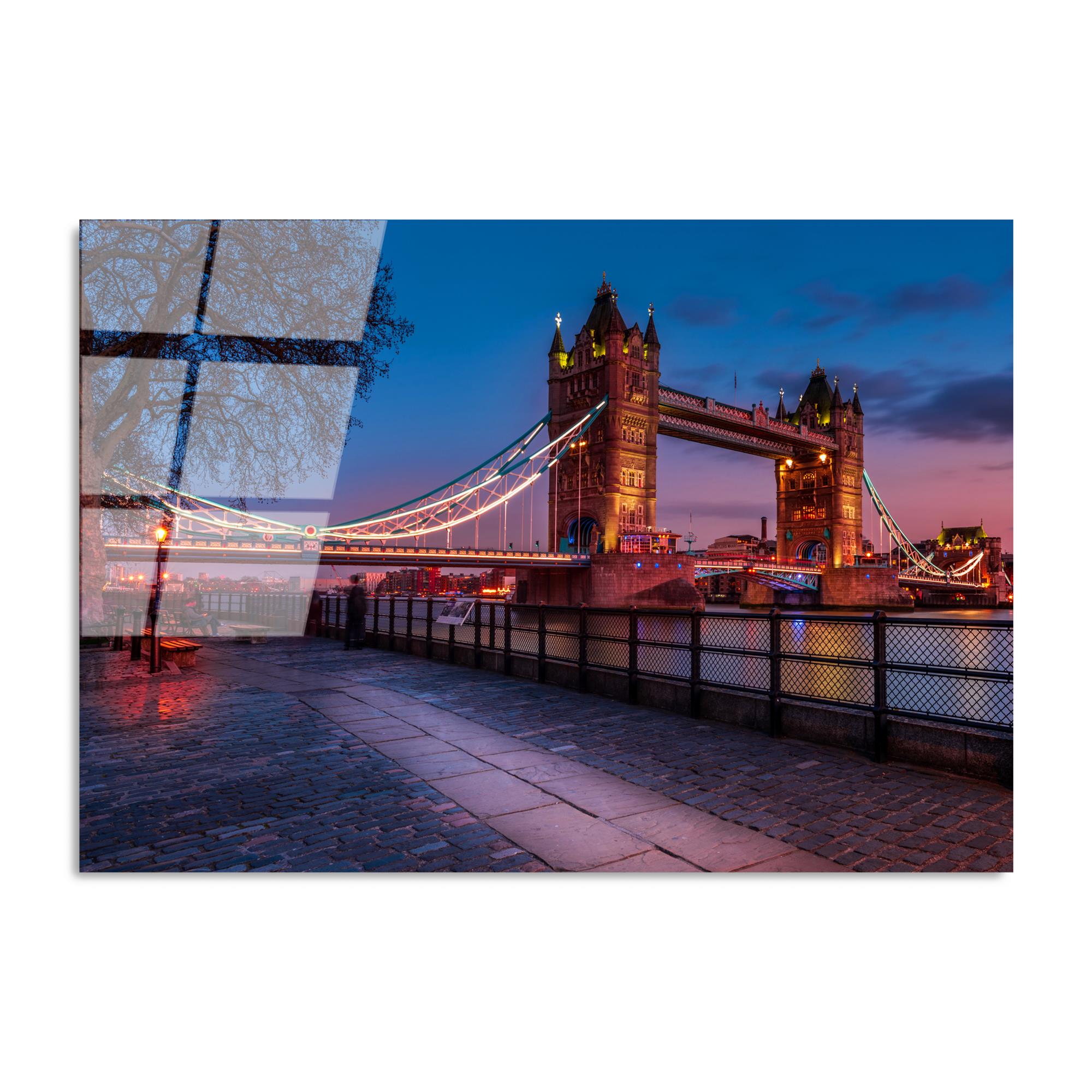 UV-171 Baskılı Cam Dikdörtgen Duvar Tablosu | ByLamp