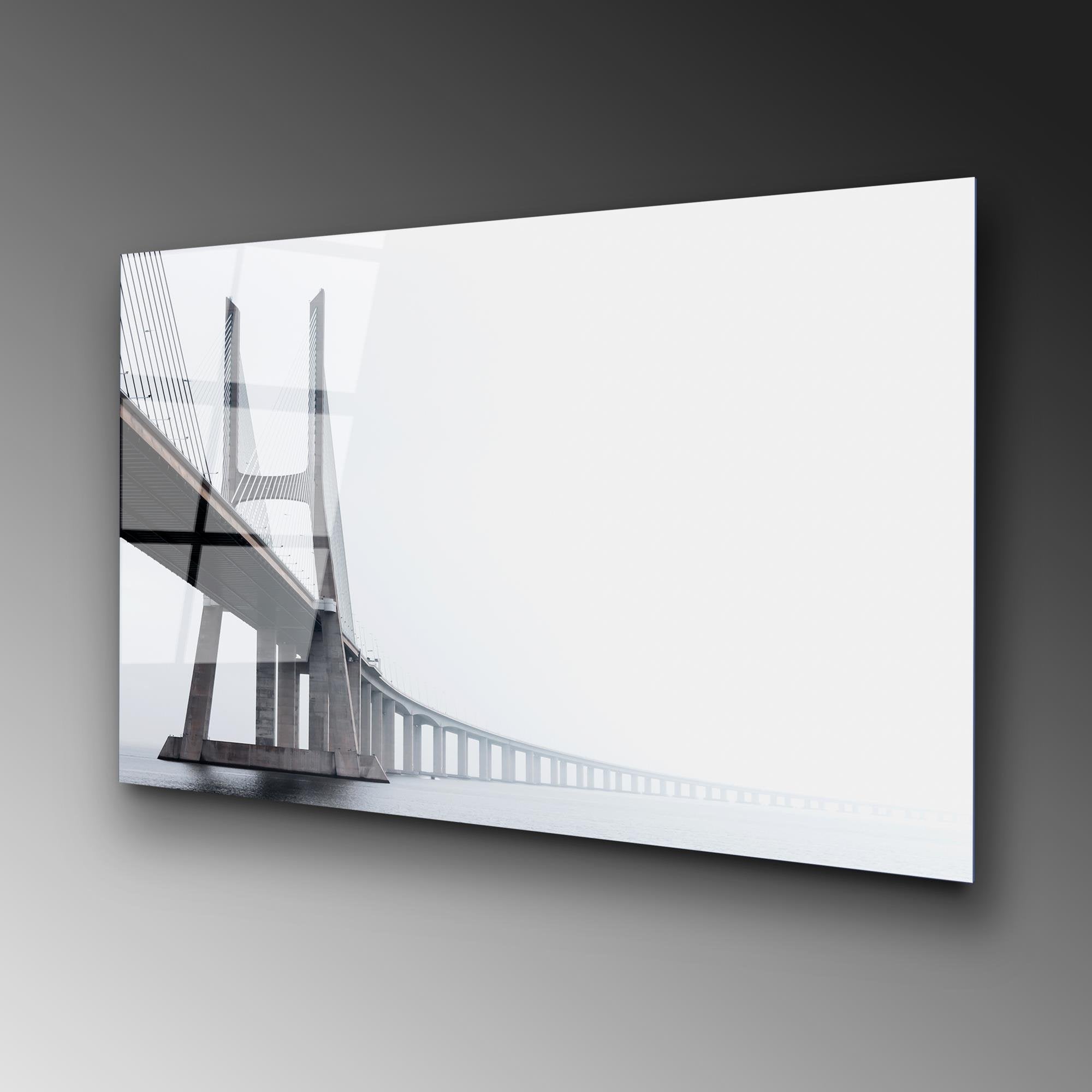 UV-172 Baskılı Cam Dikdörtgen Duvar Tablosu | ByLamp