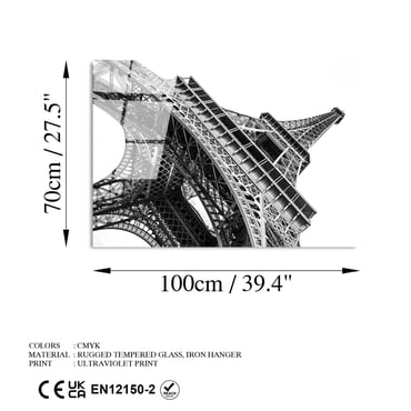 UV-173 Baskılı Cam Dikdörtgen Duvar Tablosu | ByLamp