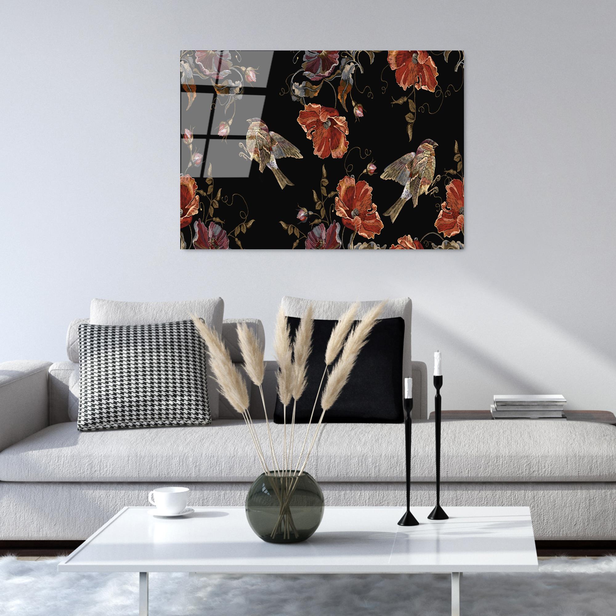 UV-178 Baskılı Cam Dikdörtgen Duvar Tablosu | ByLamp