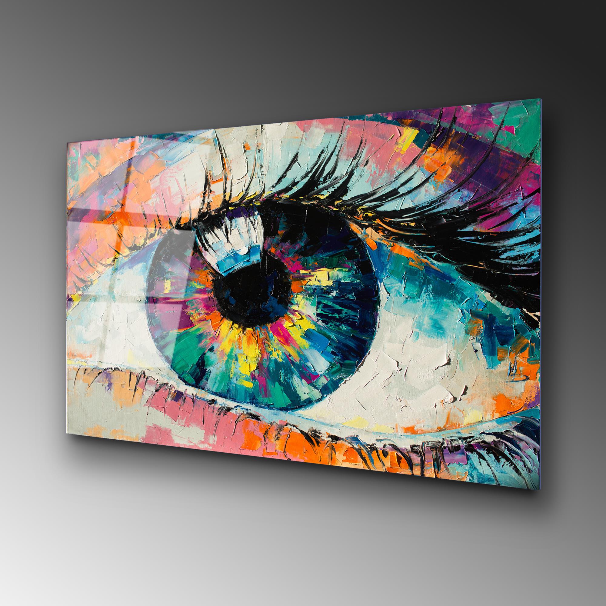 UV-179 Baskılı Cam Dikdörtgen Duvar Tablosu | ByLamp