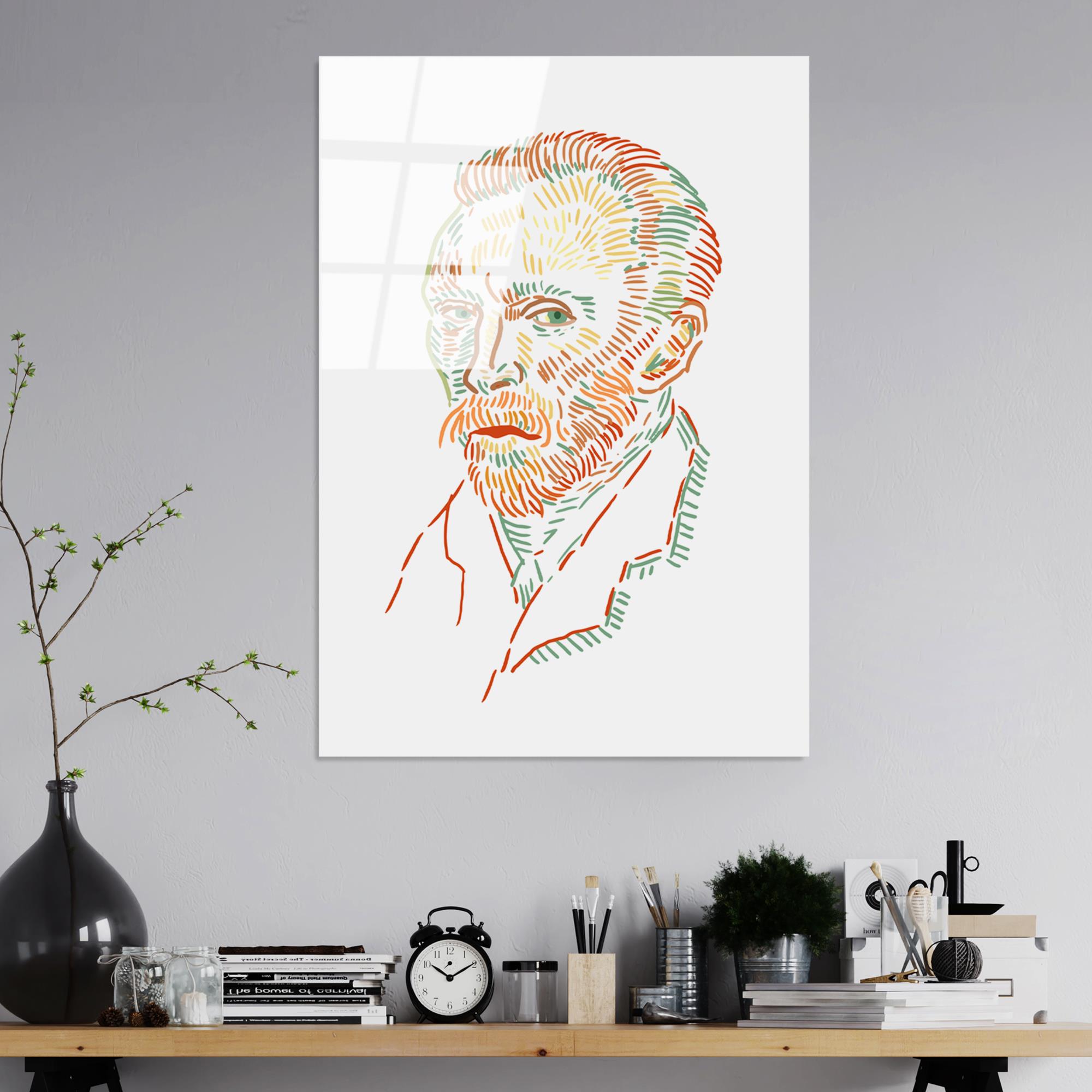 UV-182 Baskılı Cam Dikdörtgen Duvar Tablosu | ByLamp