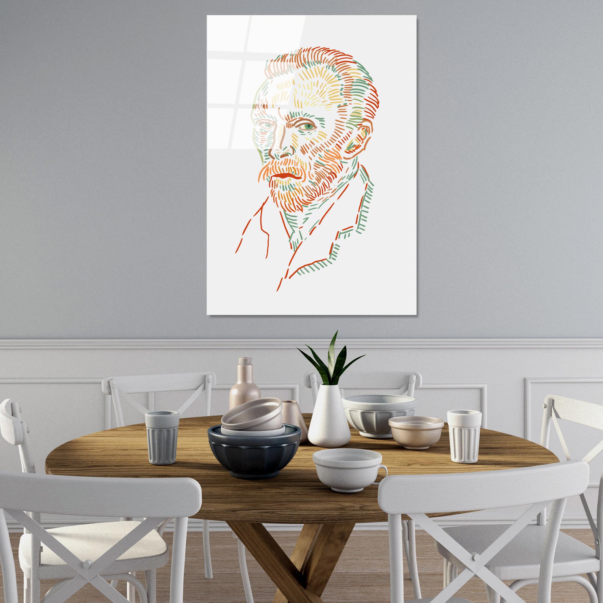 UV-182 Baskılı Cam Dikdörtgen Duvar Tablosu | ByLamp