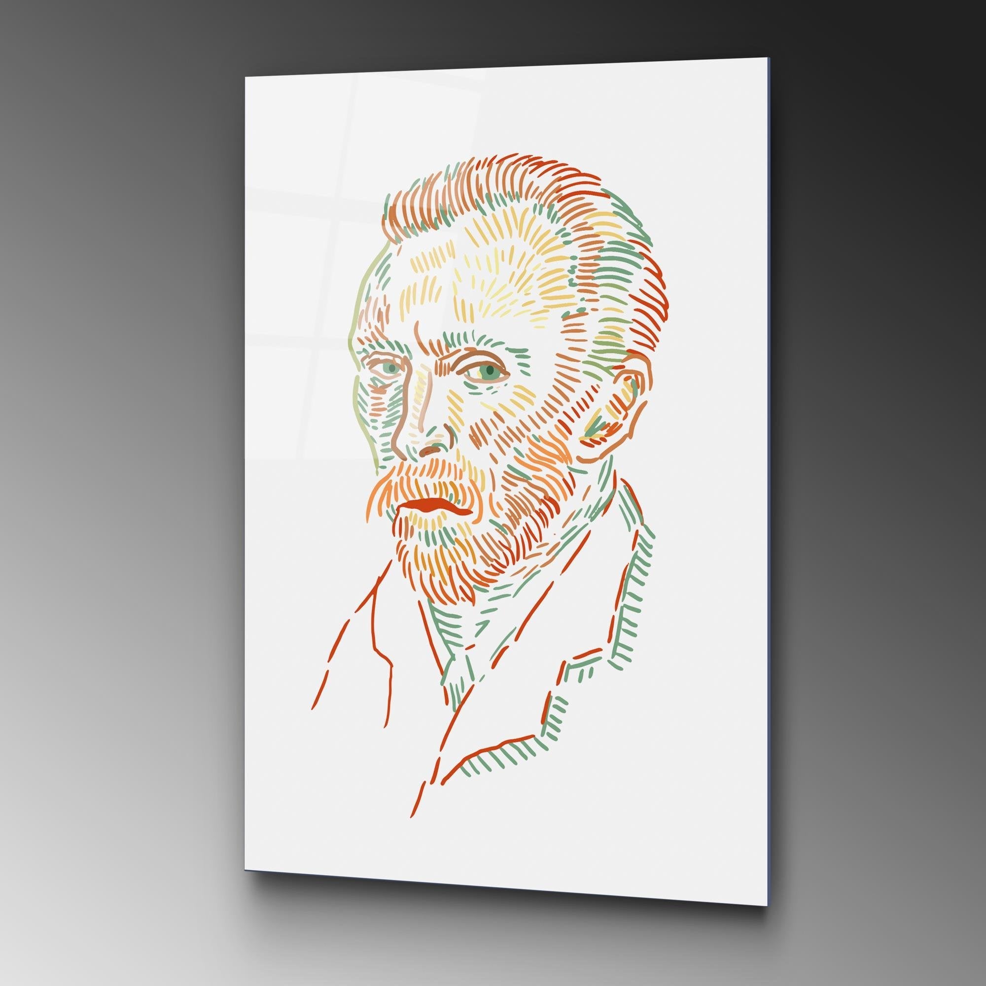 UV-182 Baskılı Cam Dikdörtgen Duvar Tablosu | ByLamp