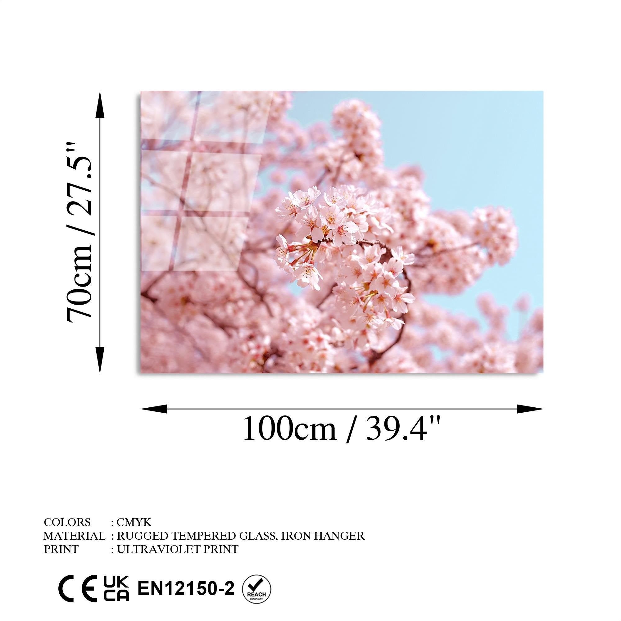 UV-183 Baskılı Cam Dikdörtgen Duvar Tablosu | ByLamp