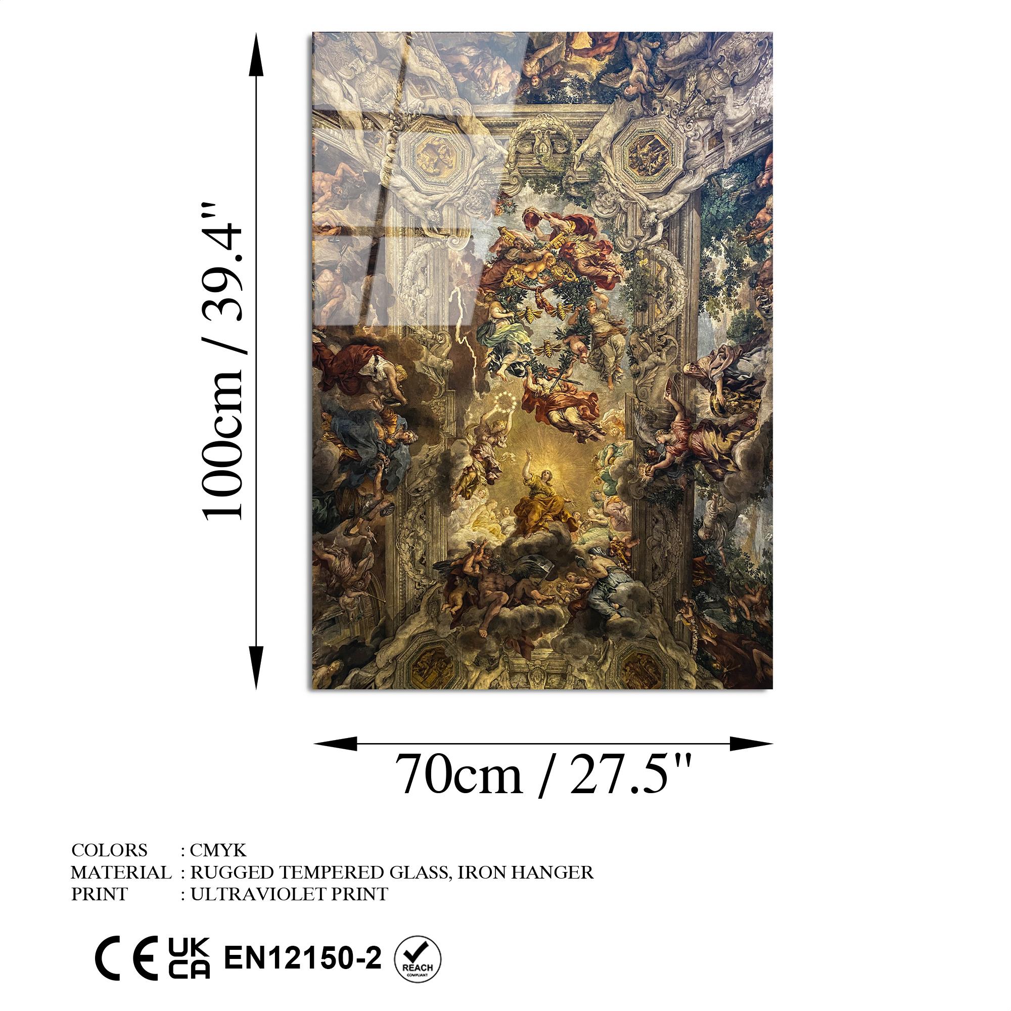 UV-185 Baskılı Cam Dikdörtgen Duvar Tablosu | ByLamp