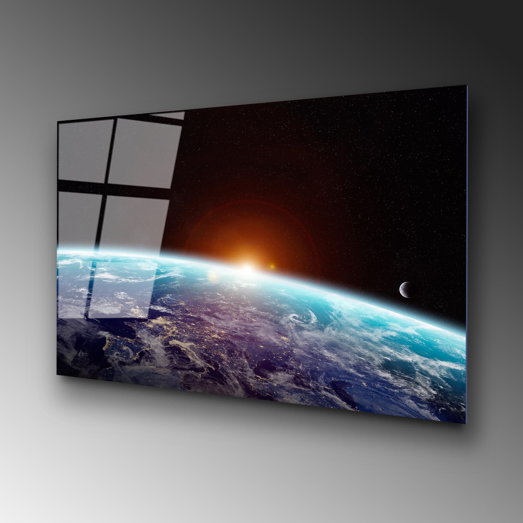 UV-188 Baskılı Cam Dikdörtgen Duvar Tablosu | ByLamp