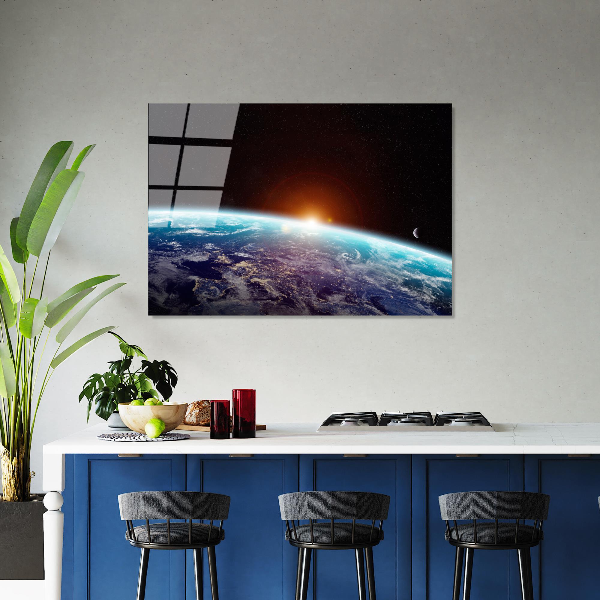 UV-188 Baskılı Cam Dikdörtgen Duvar Tablosu | ByLamp