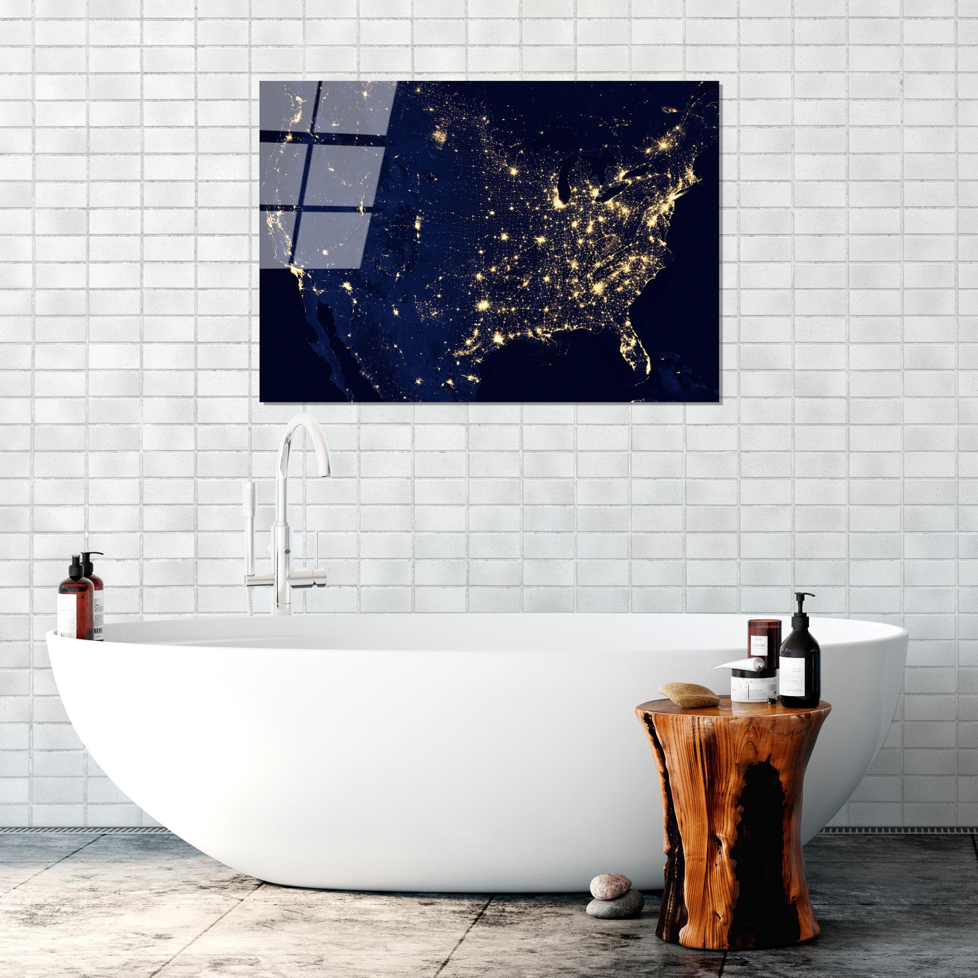 UV-190 Baskılı Cam Dikdörtgen Duvar Tablosu | ByLamp