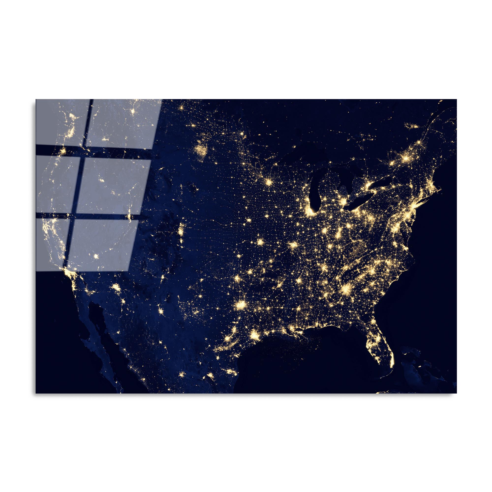 UV-190 Baskılı Cam Dikdörtgen Duvar Tablosu | ByLamp