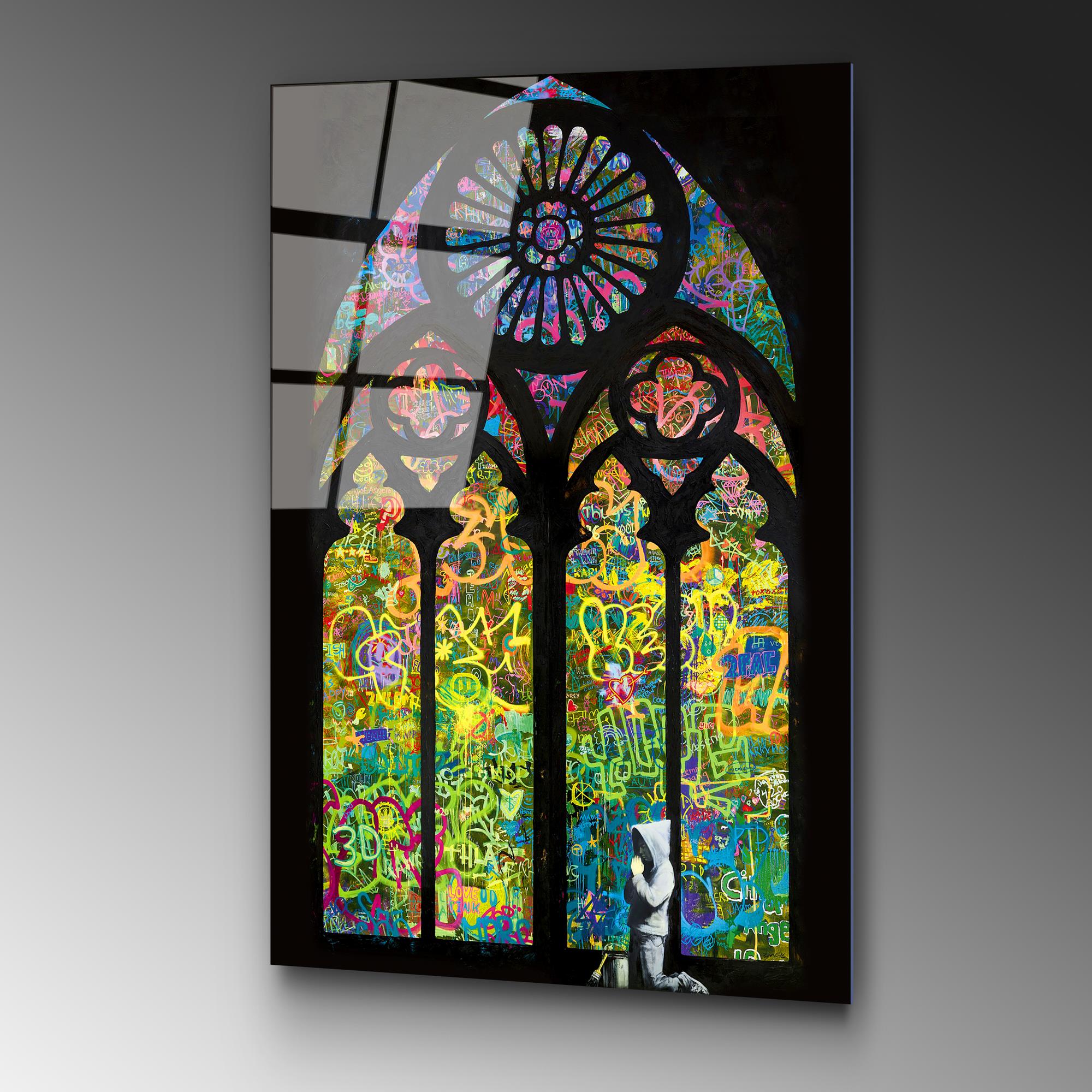 UV-191 Baskılı Cam Dikdörtgen Duvar Tablosu | ByLamp