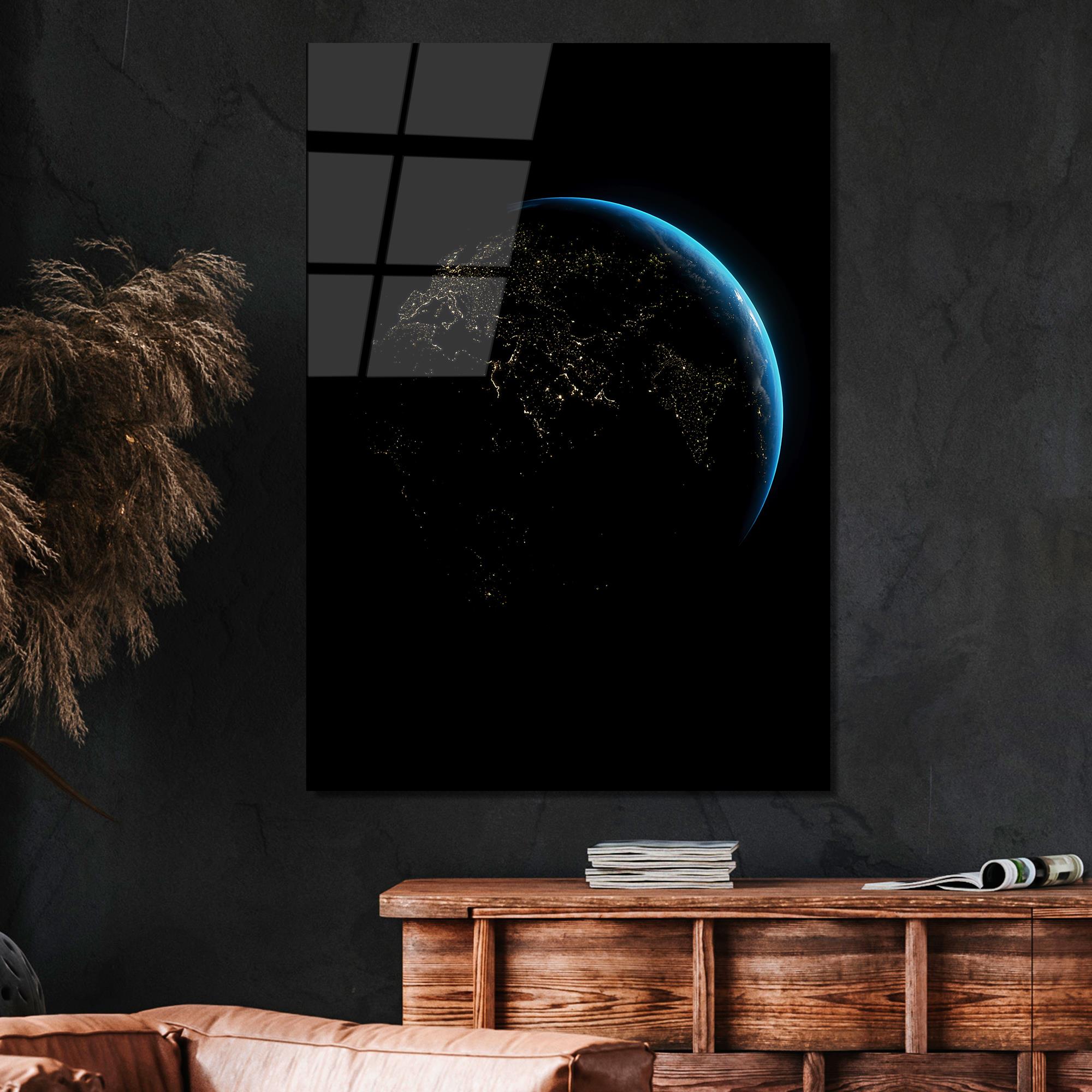 UV-192 Baskılı Cam Dikdörtgen Duvar Tablosu | ByLamp