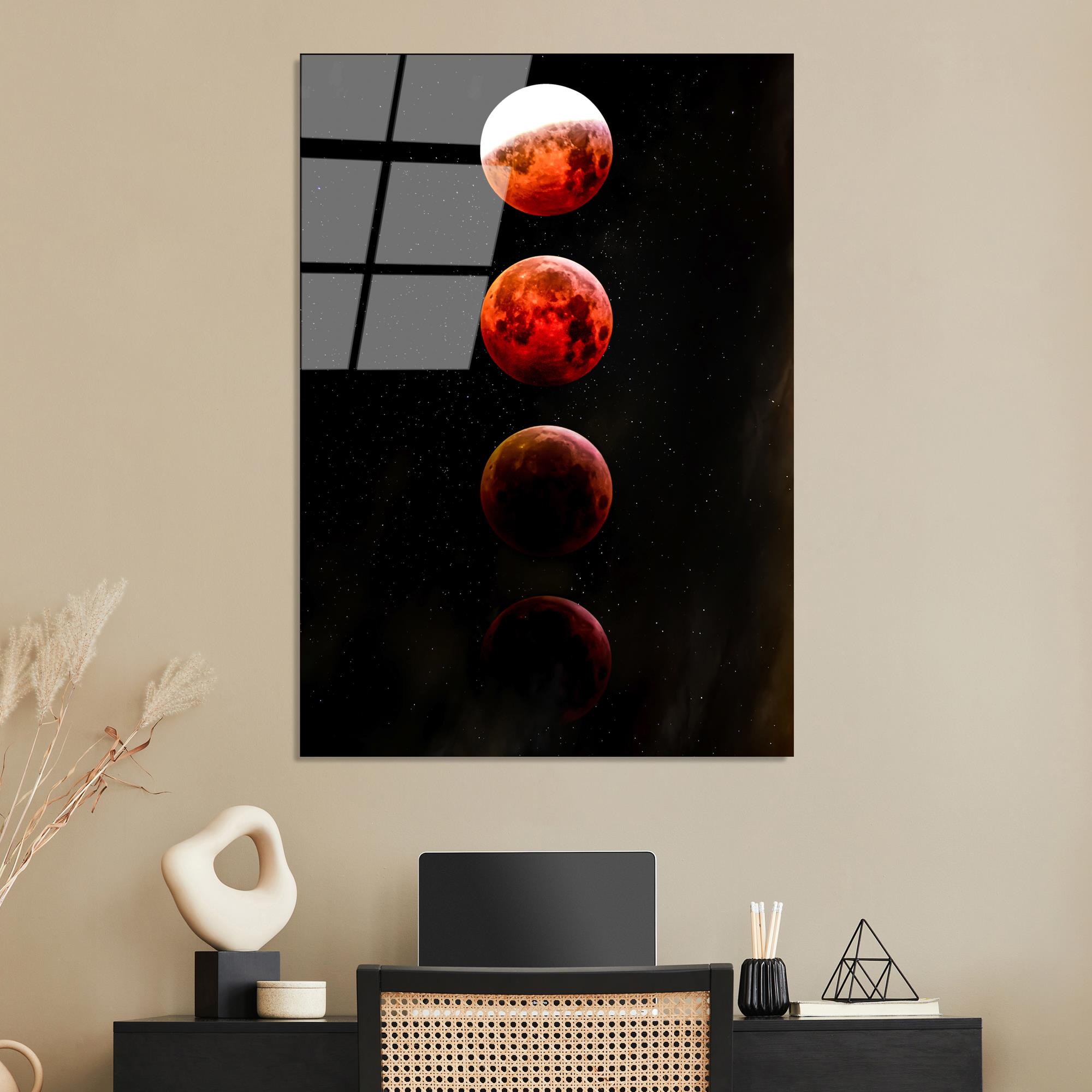 UV-201 Baskılı Cam Dikdörtgen Duvar Tablosu | ByLamp