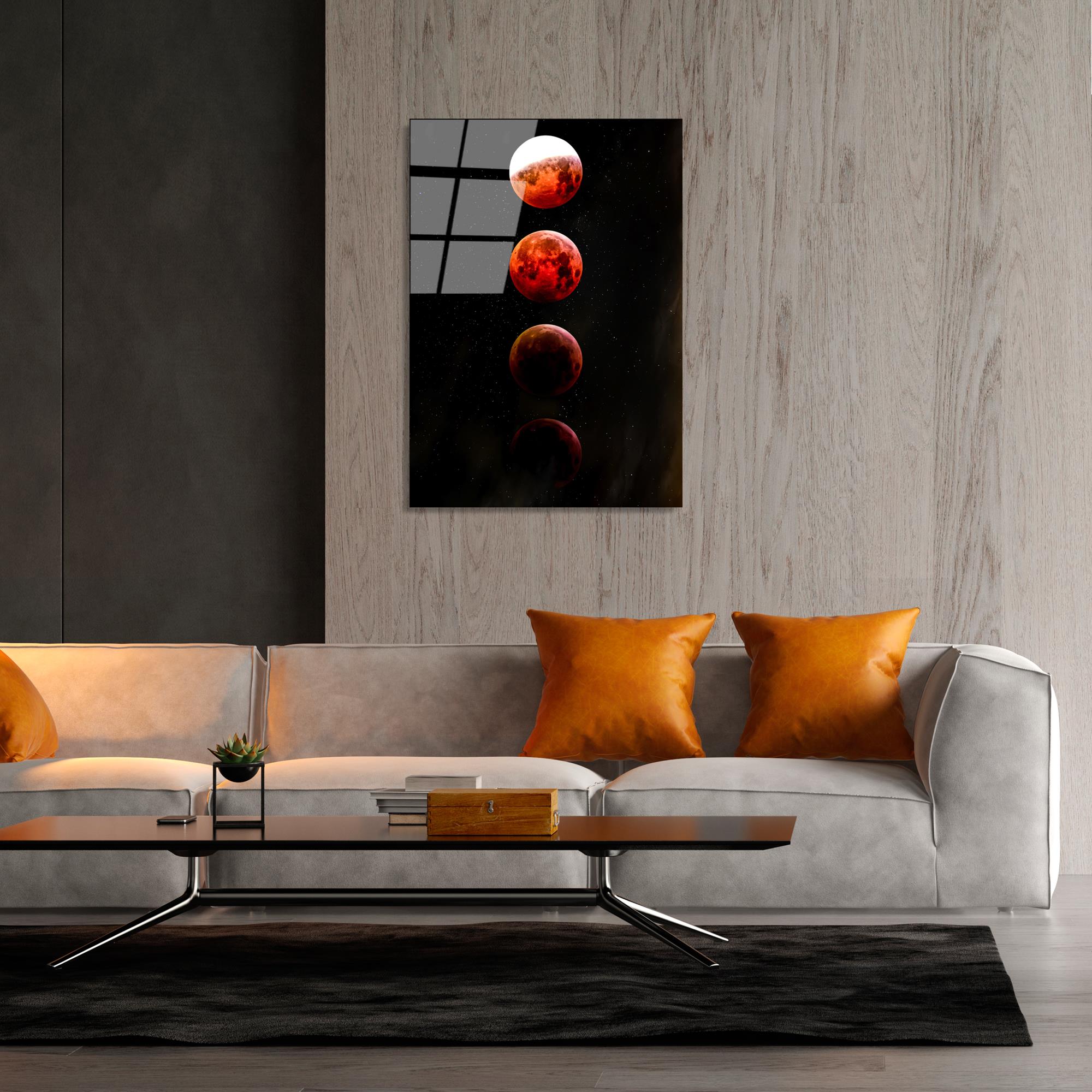 UV-201 Baskılı Cam Dikdörtgen Duvar Tablosu | ByLamp