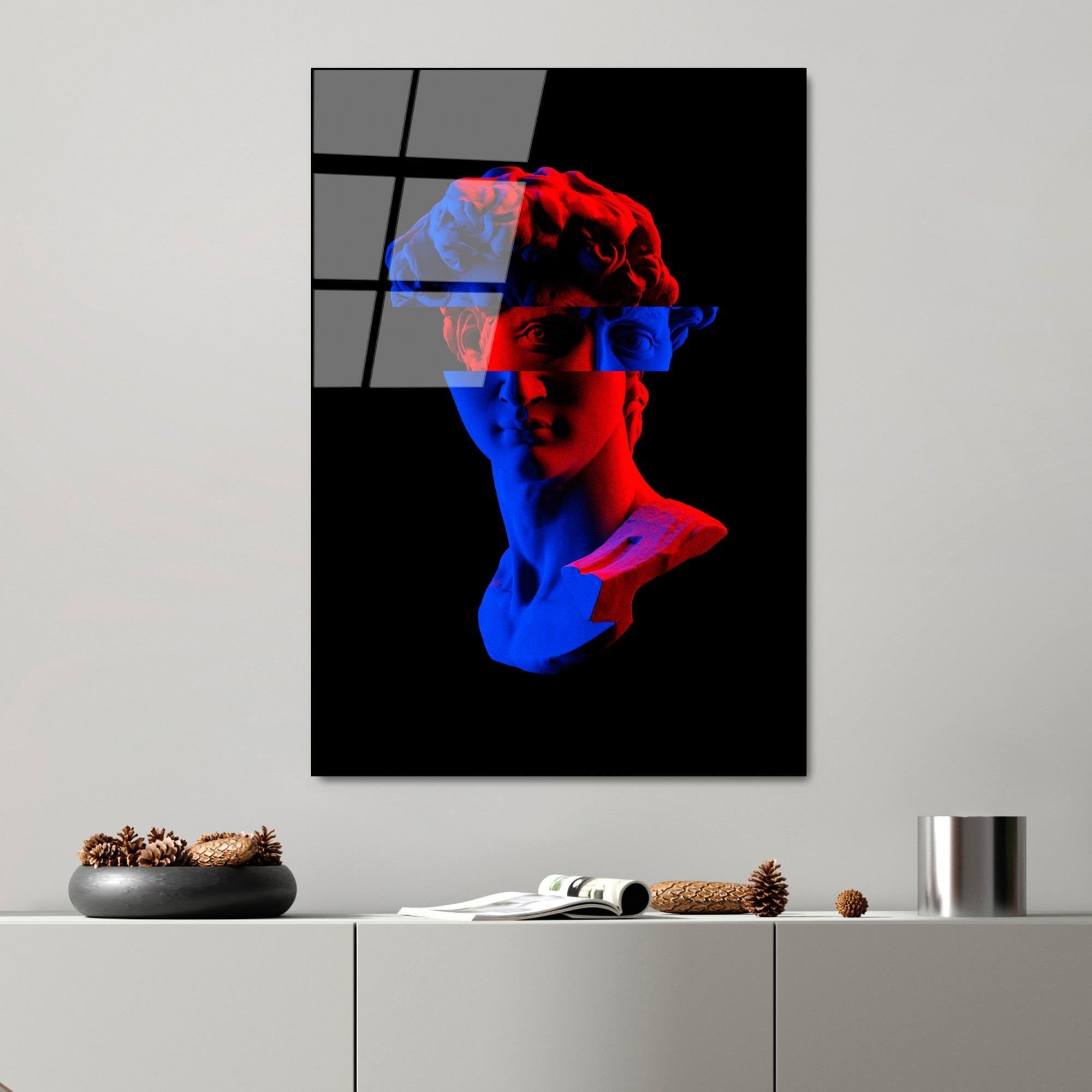 UV-205 Baskılı Cam Dikdörtgen Duvar Tablosu | ByLamp