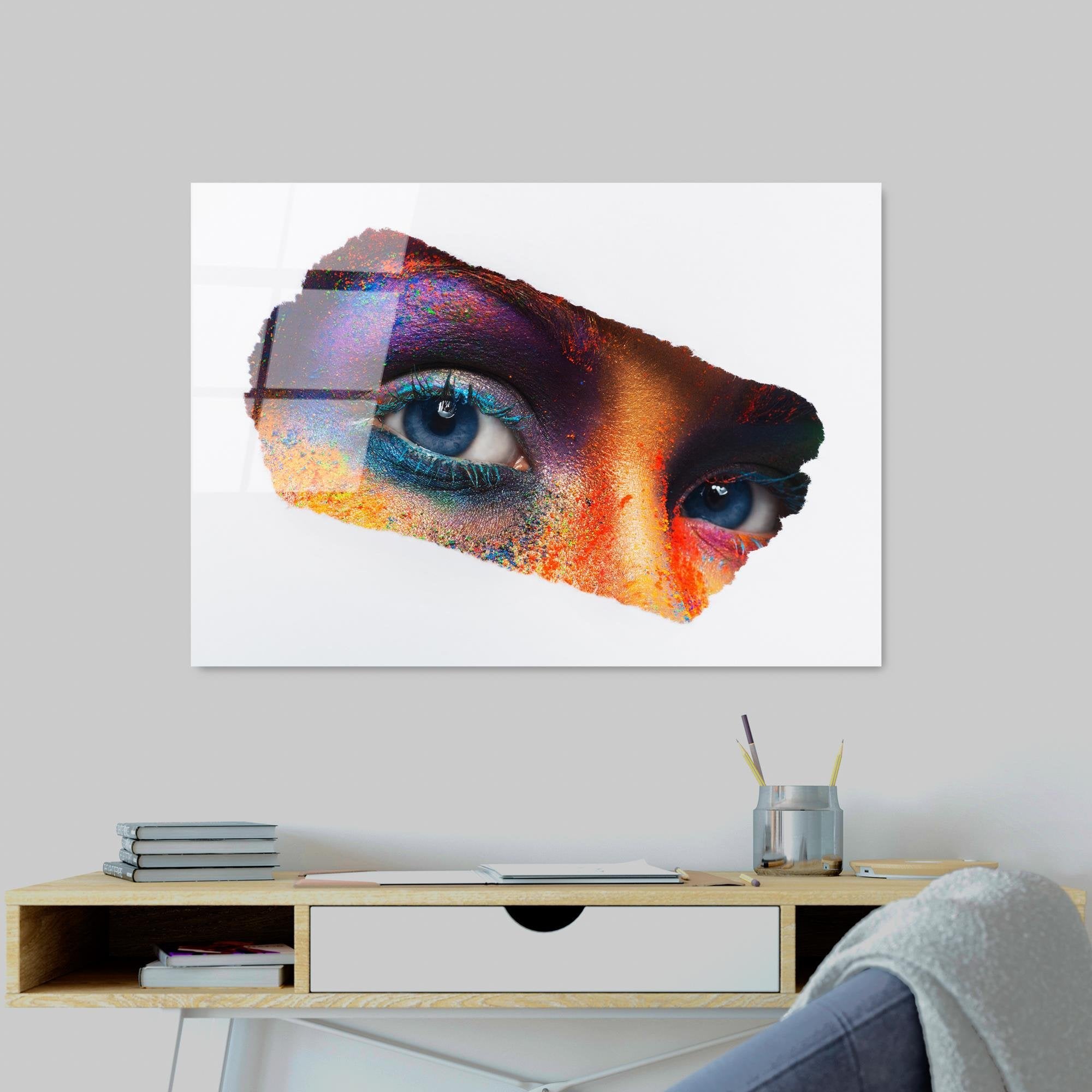 UV-207 Baskılı Cam Dikdörtgen Duvar Tablosu | ByLamp