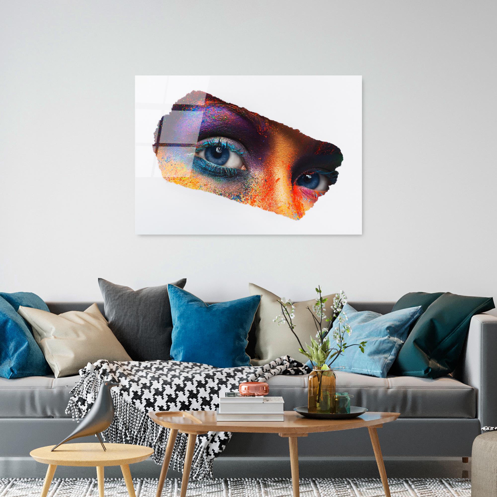 UV-207 Baskılı Cam Dikdörtgen Duvar Tablosu | ByLamp