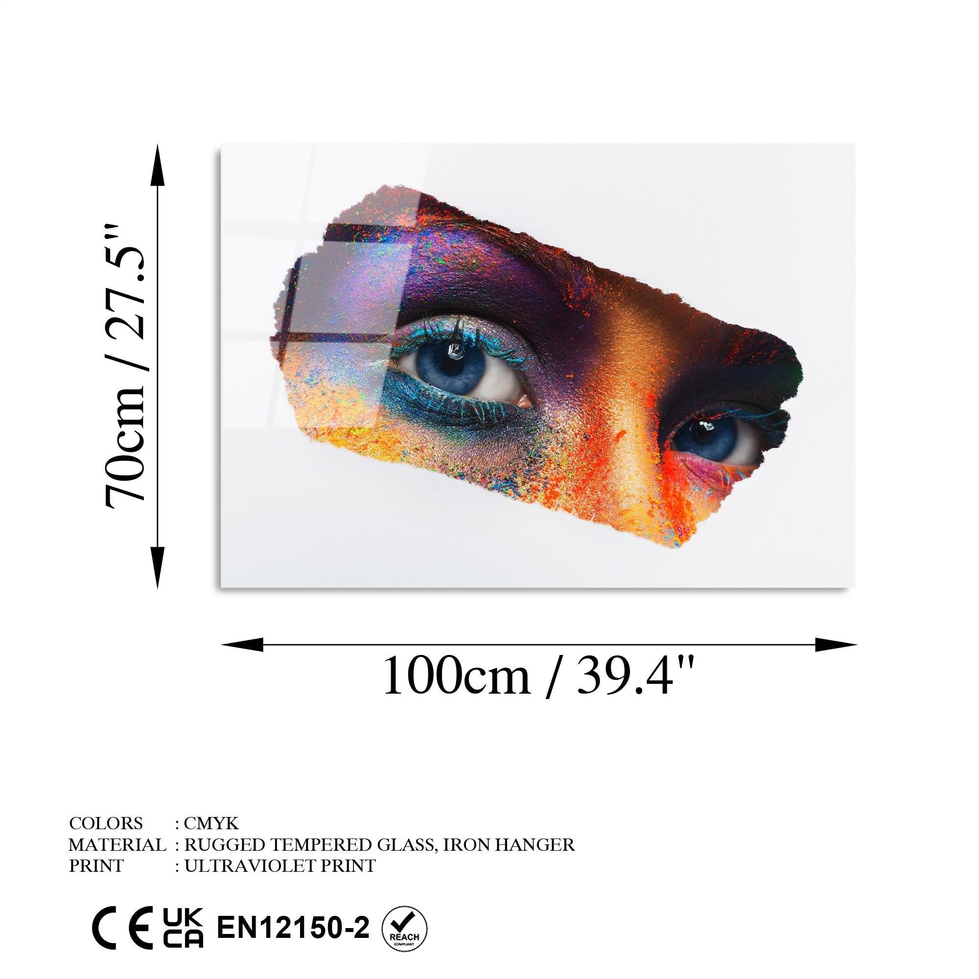 UV-207 Baskılı Cam Dikdörtgen Duvar Tablosu | ByLamp