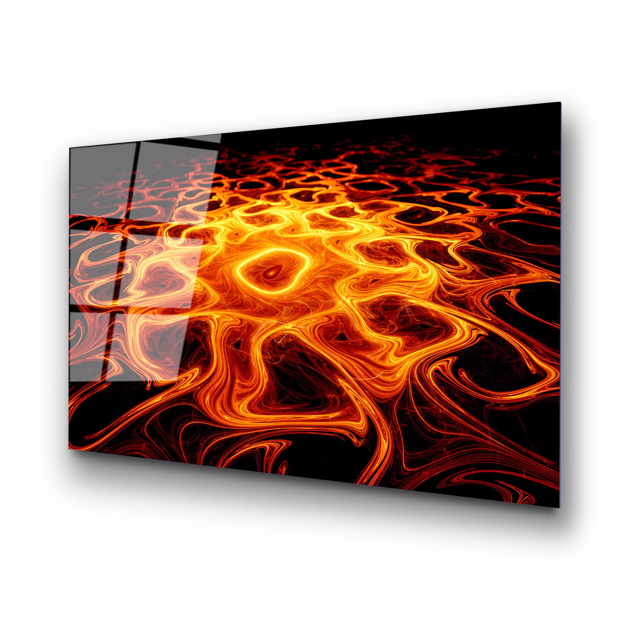 UV-208 Baskılı Cam Dikdörtgen Duvar Tablosu | ByLamp