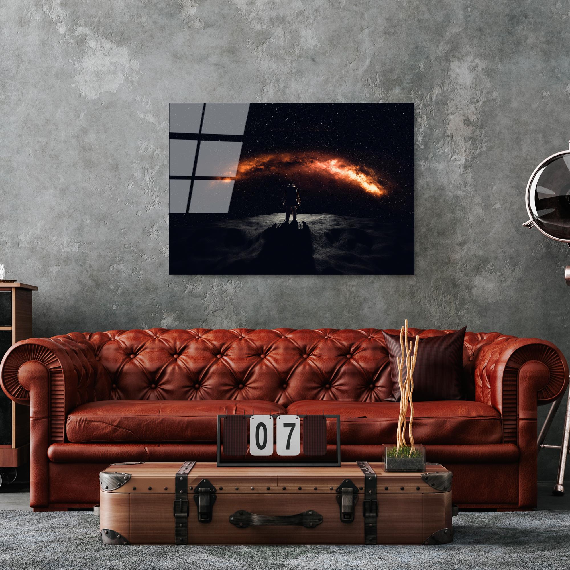 UV-209 Baskılı Cam Dikdörtgen Duvar Tablosu | ByLamp