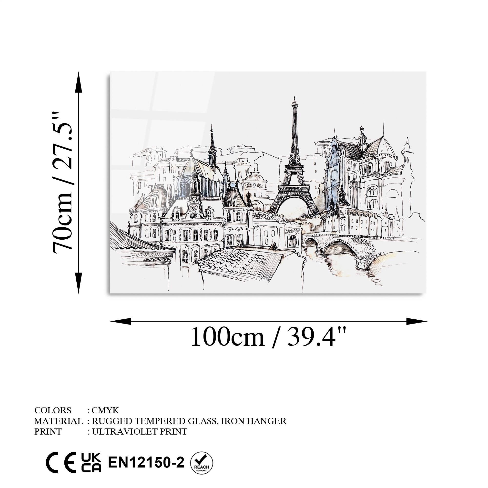 UV-212 Baskılı Cam Dikdörtgen Duvar Tablosu | ByLamp