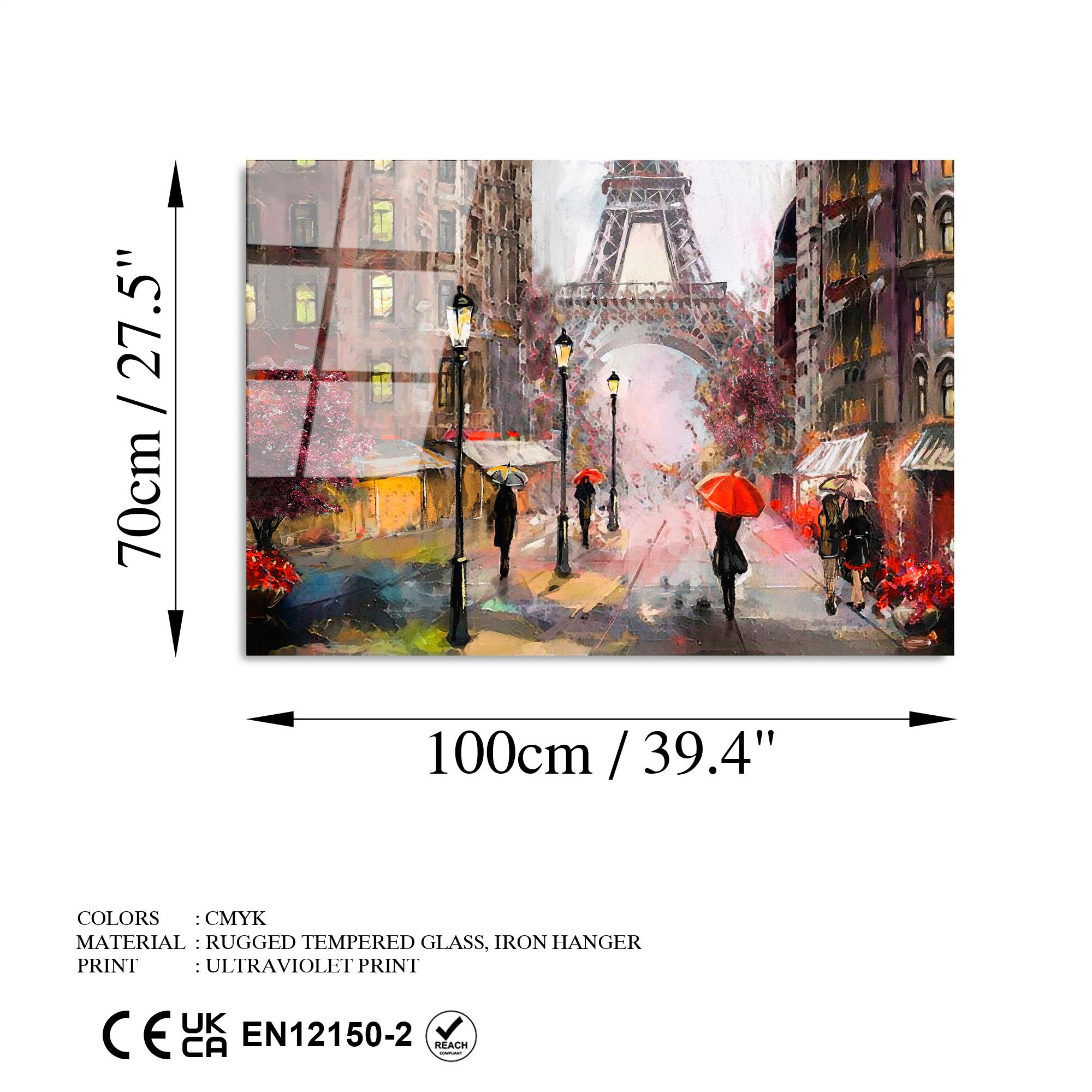 UV-215 Baskılı Cam Dikdörtgen Duvar Tablosu | ByLamp