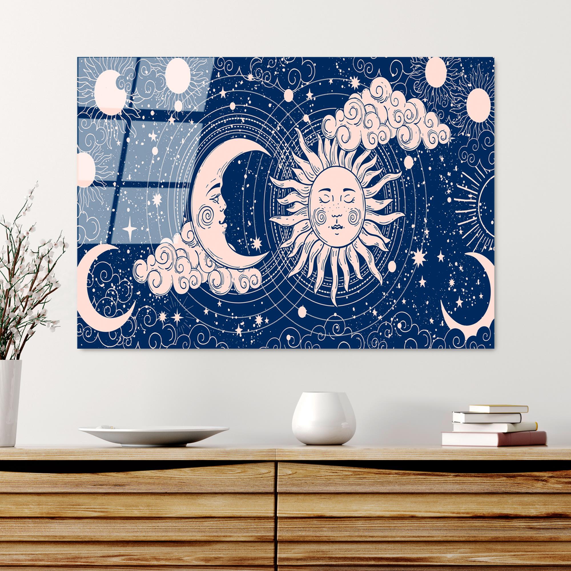 UV-216 Baskılı Cam Dikdörtgen Duvar Tablosu | ByLamp