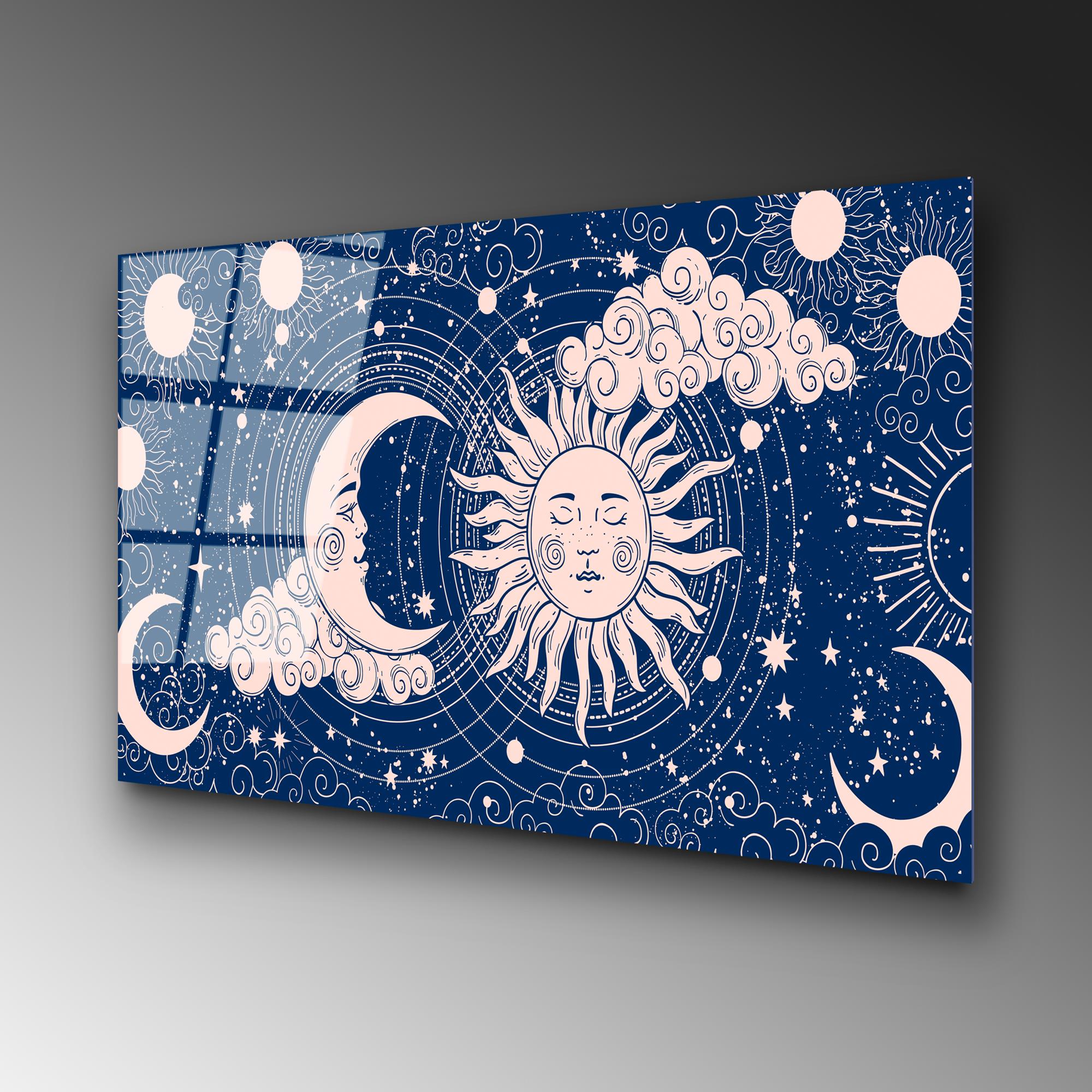 UV-216 Baskılı Cam Dikdörtgen Duvar Tablosu | ByLamp