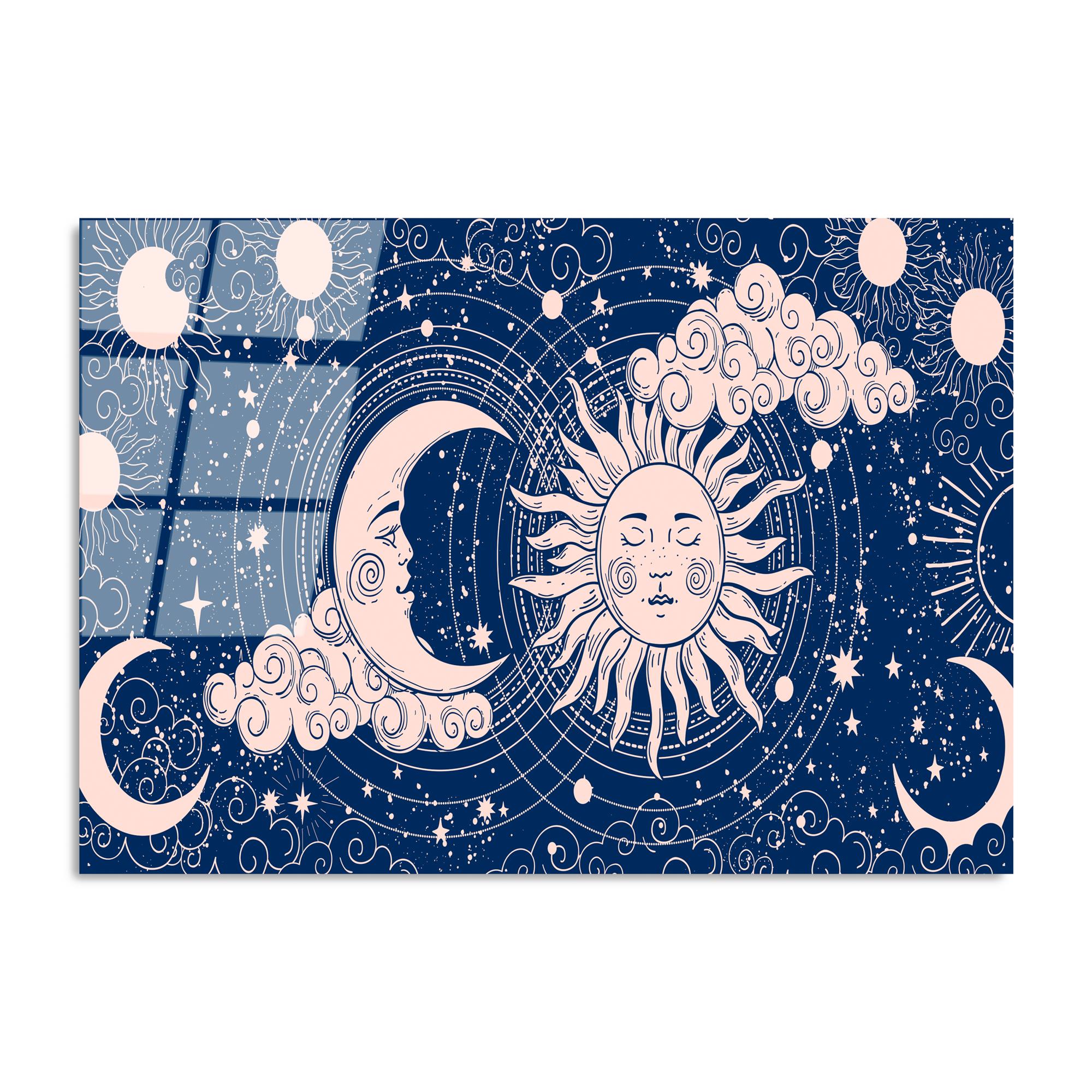 UV-216 Baskılı Cam Dikdörtgen Duvar Tablosu | ByLamp