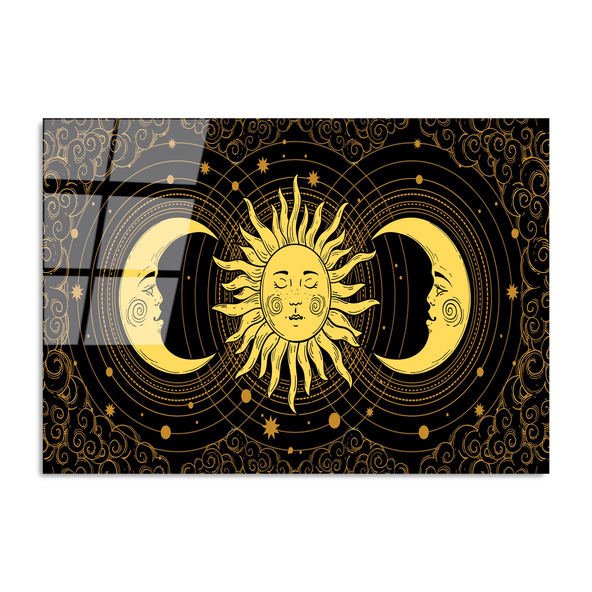 UV-217 Baskılı Cam Dikdörtgen Duvar Tablosu | ByLamp