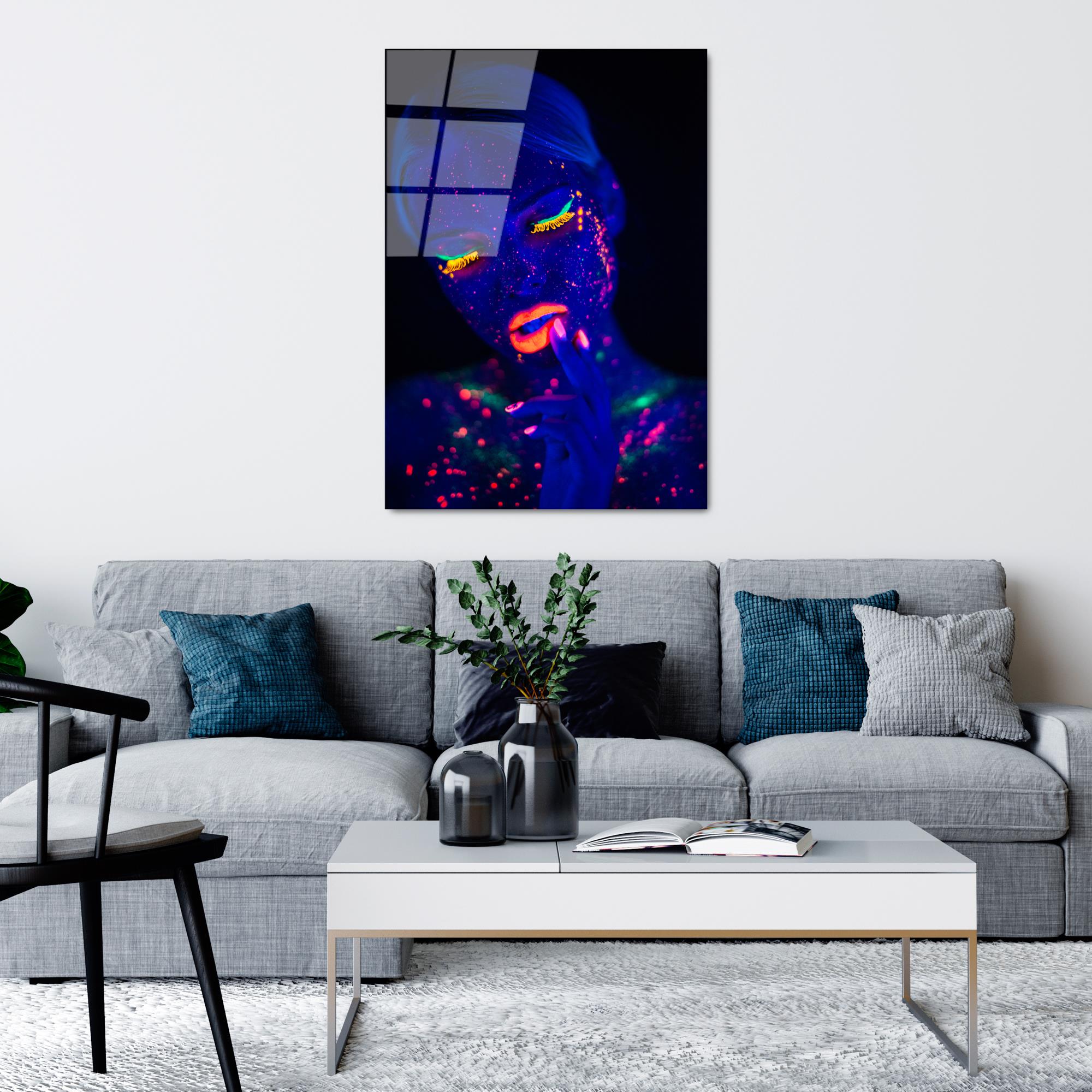 UV-222 Baskılı Cam Dikdörtgen Duvar Tablosu | ByLamp