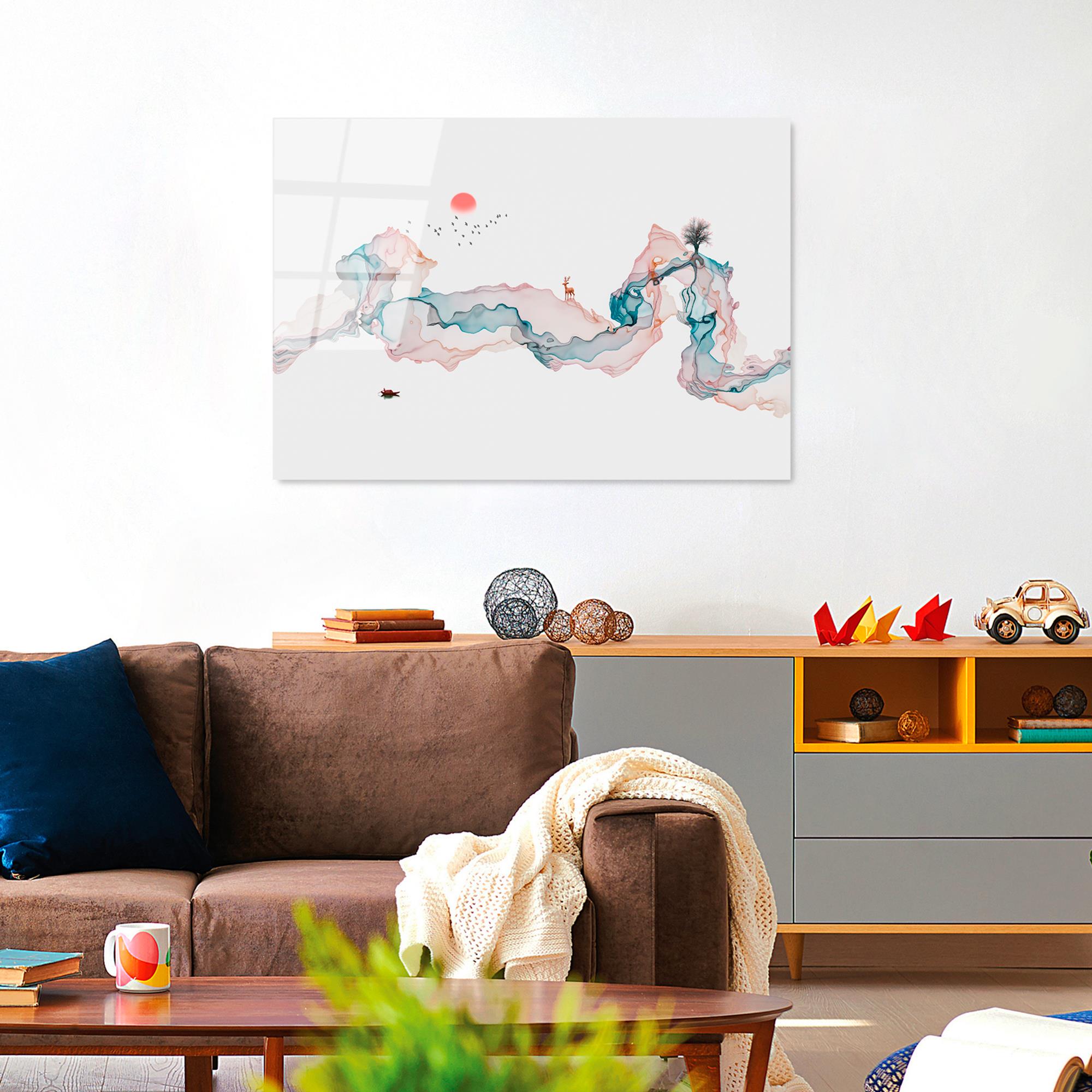 UV-224 Baskılı Cam Dikdörtgen Duvar Tablosu | ByLamp