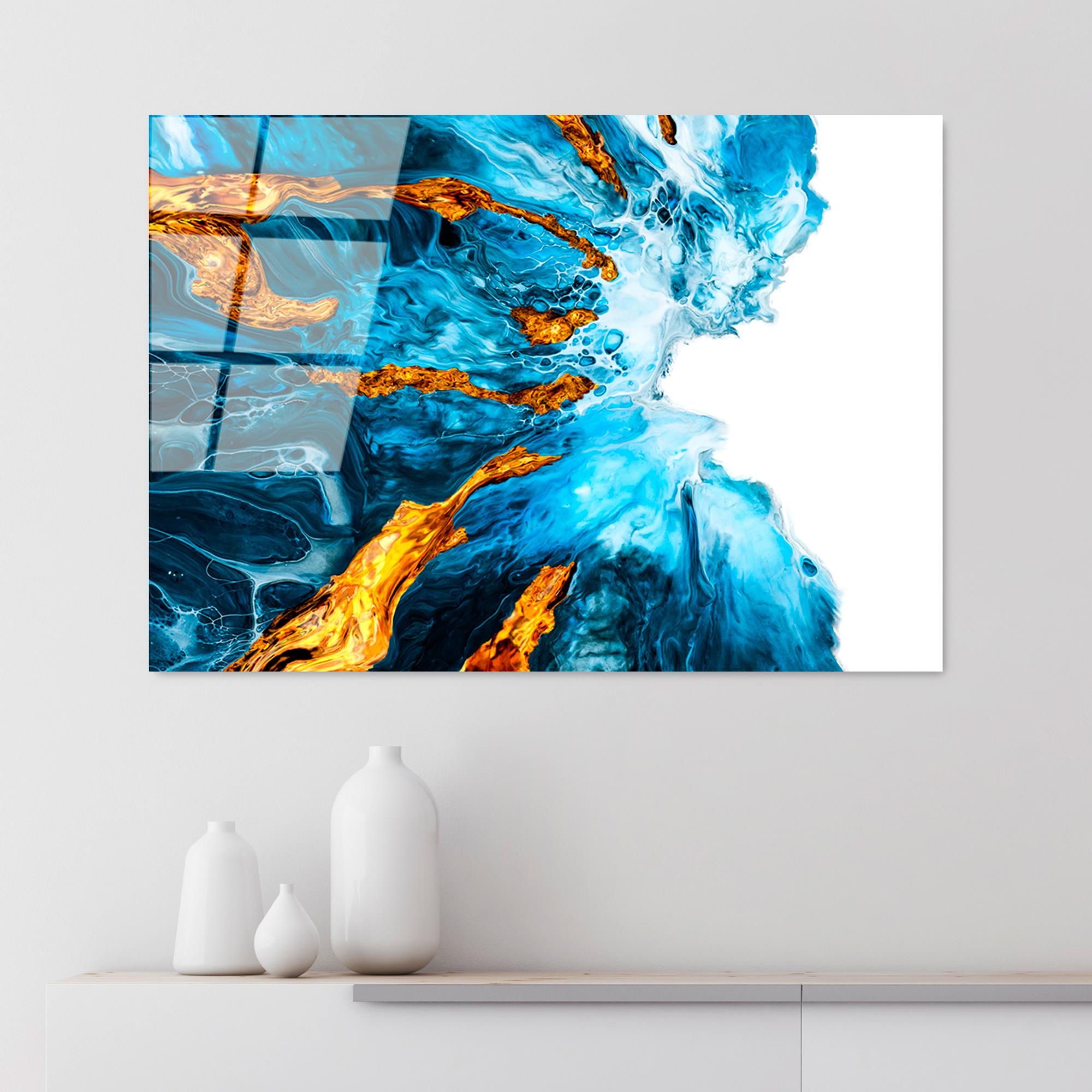 UV-225 Baskılı Cam Dikdörtgen Duvar Tablosu | ByLamp