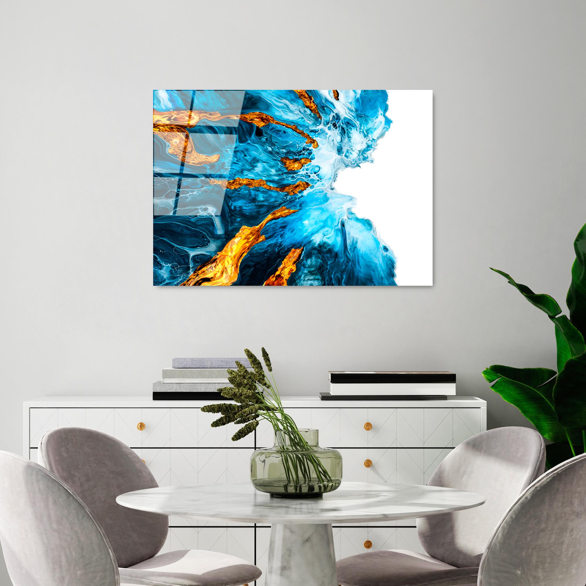 UV-225 Baskılı Cam Dikdörtgen Duvar Tablosu | ByLamp