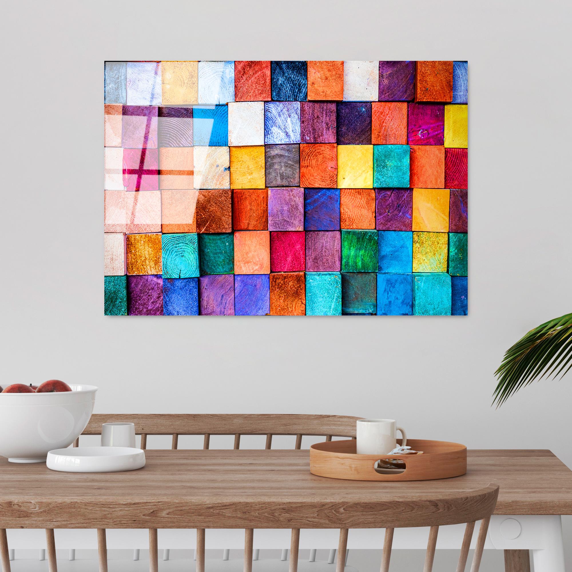 UV-226 Baskılı Cam Dikdörtgen Duvar Tablosu | ByLamp