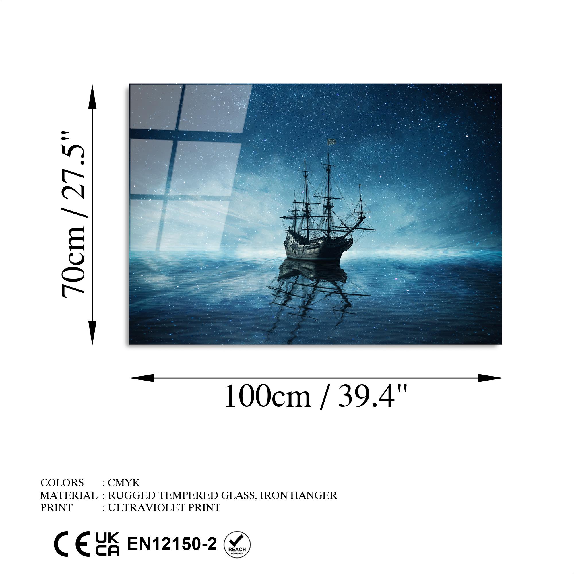 UV-231 Baskılı Cam Dikdörtgen Duvar Tablosu | ByLamp