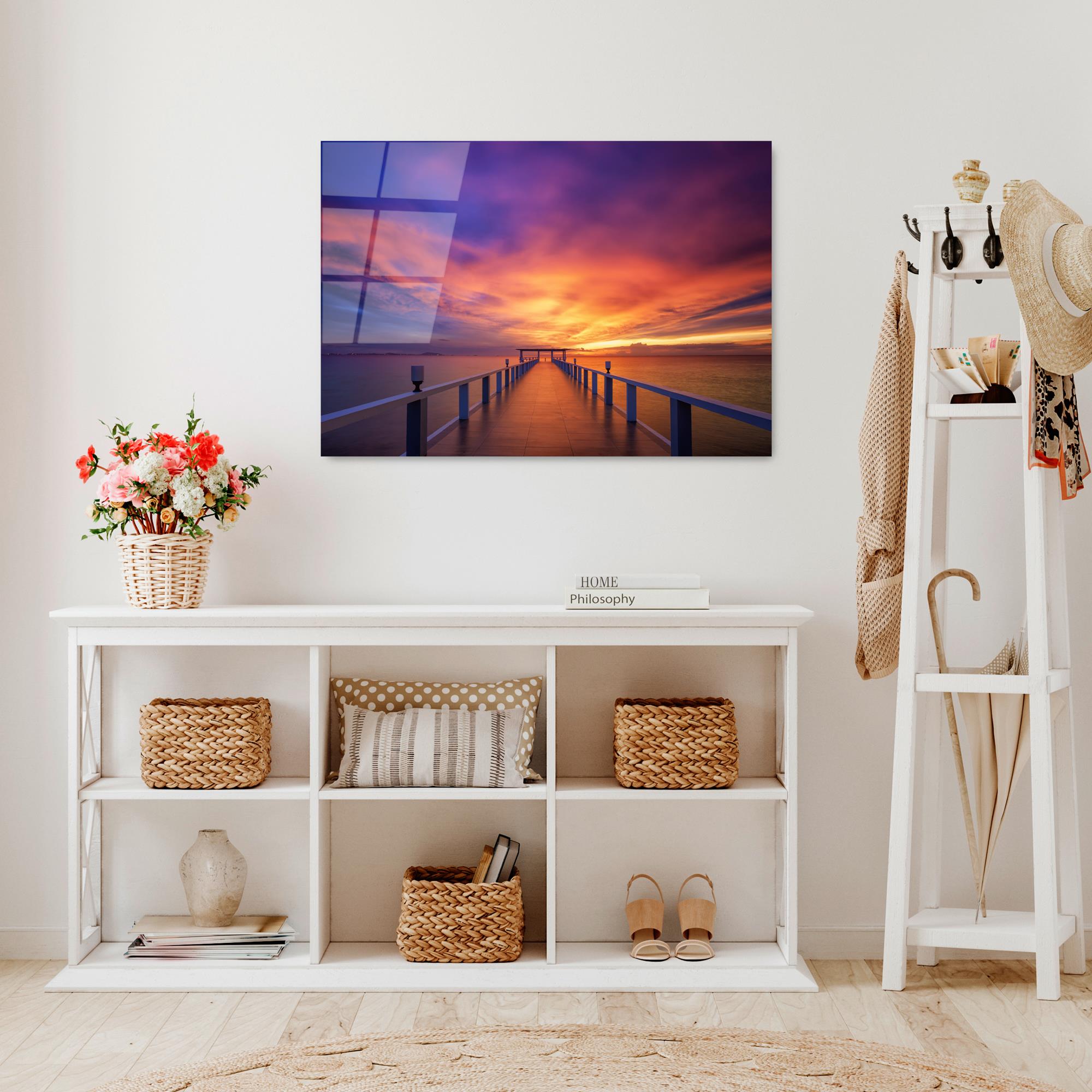 UV-232 Baskılı Cam Dikdörtgen Duvar Tablosu | ByLamp