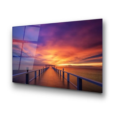 UV-232 Baskılı Cam Dikdörtgen Duvar Tablosu | ByLamp