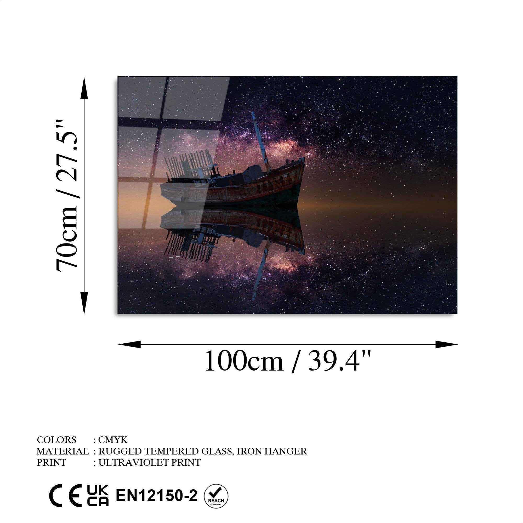 UV-233 Baskılı Cam Dikdörtgen Duvar Tablosu | ByLamp