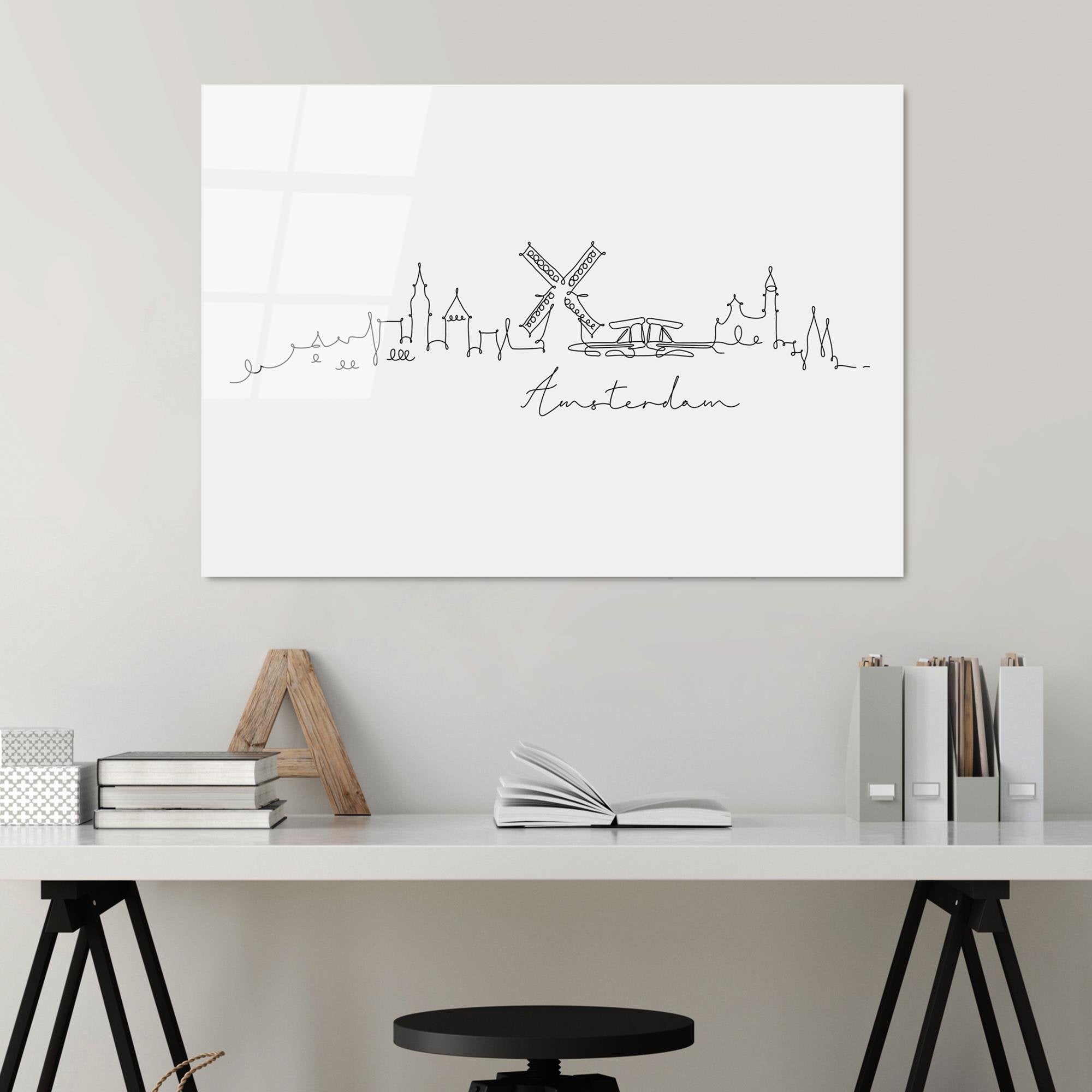 UV-237 Baskılı Cam Dikdörtgen Duvar Tablosu | ByLamp