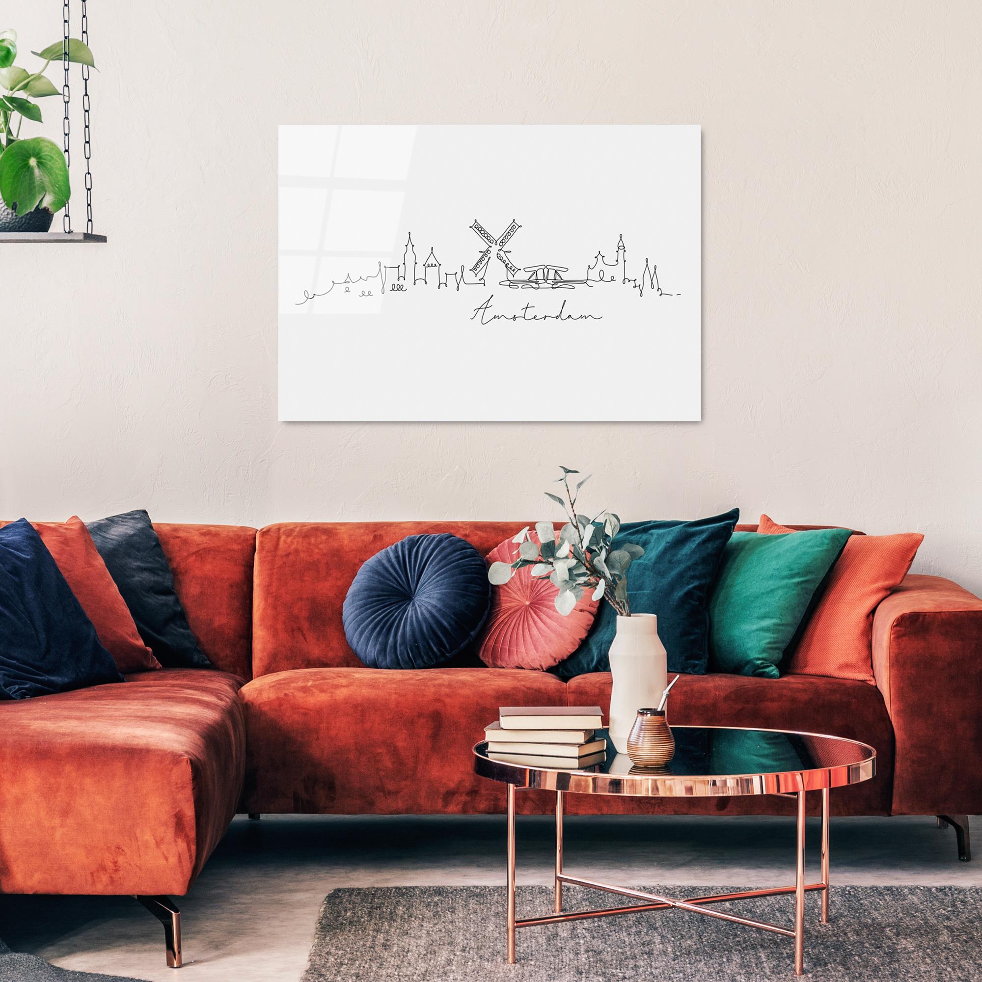 UV-237 Baskılı Cam Dikdörtgen Duvar Tablosu | ByLamp